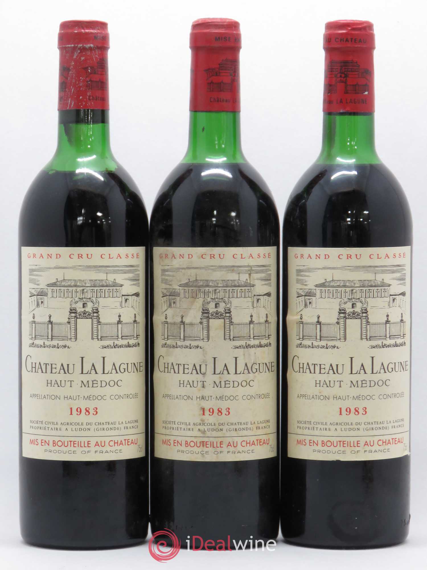 Château la Lagune 3ème Grand Cru Classé 1983 - Lot de 3 bouteilles - 0