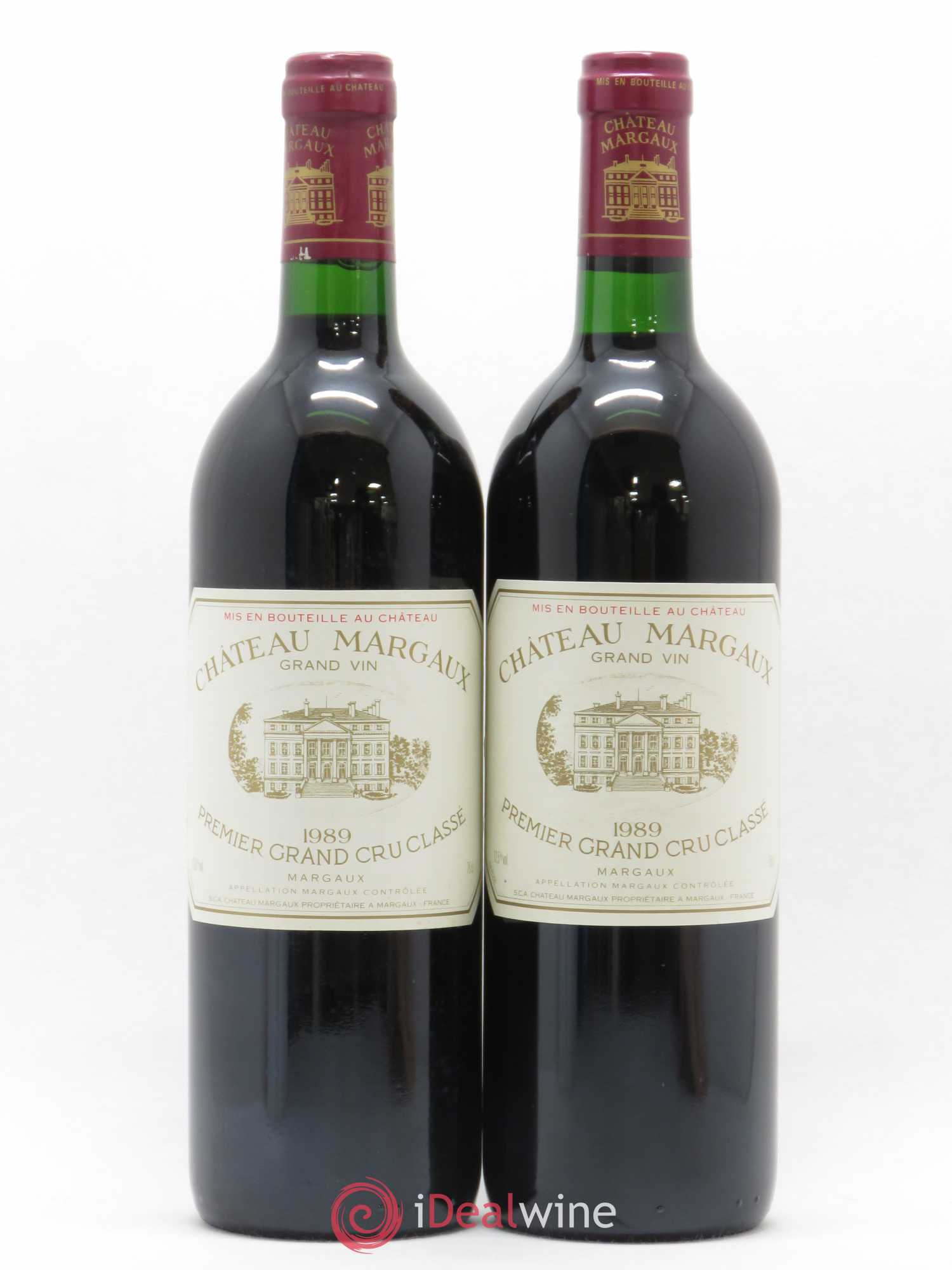 Château Margaux 1er Grand Cru Classé 1989 - Lot de 2 bouteilles - 0