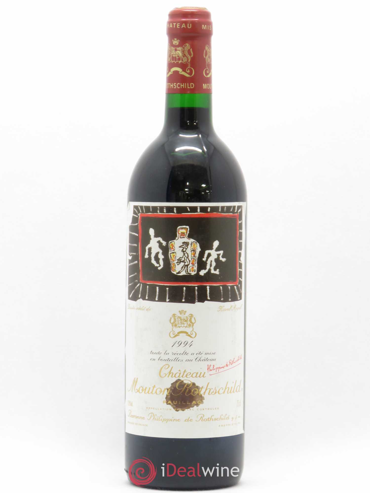 Château Mouton Rothschild 1er Grand Cru Classé 1994 - Lot de 1 bouteille - 0