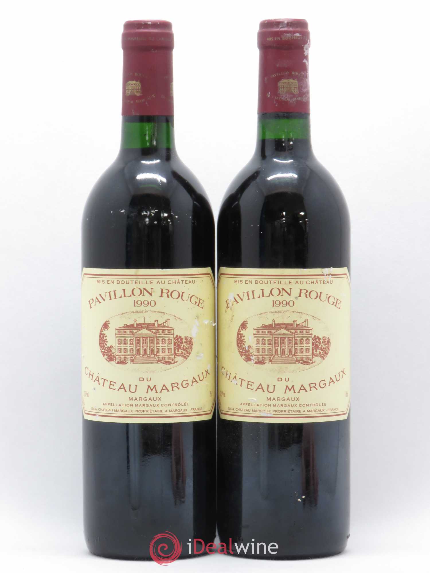 Pavillon Rouge du Château Margaux Second Vin 1990 - Lot de 2 bouteilles - 0