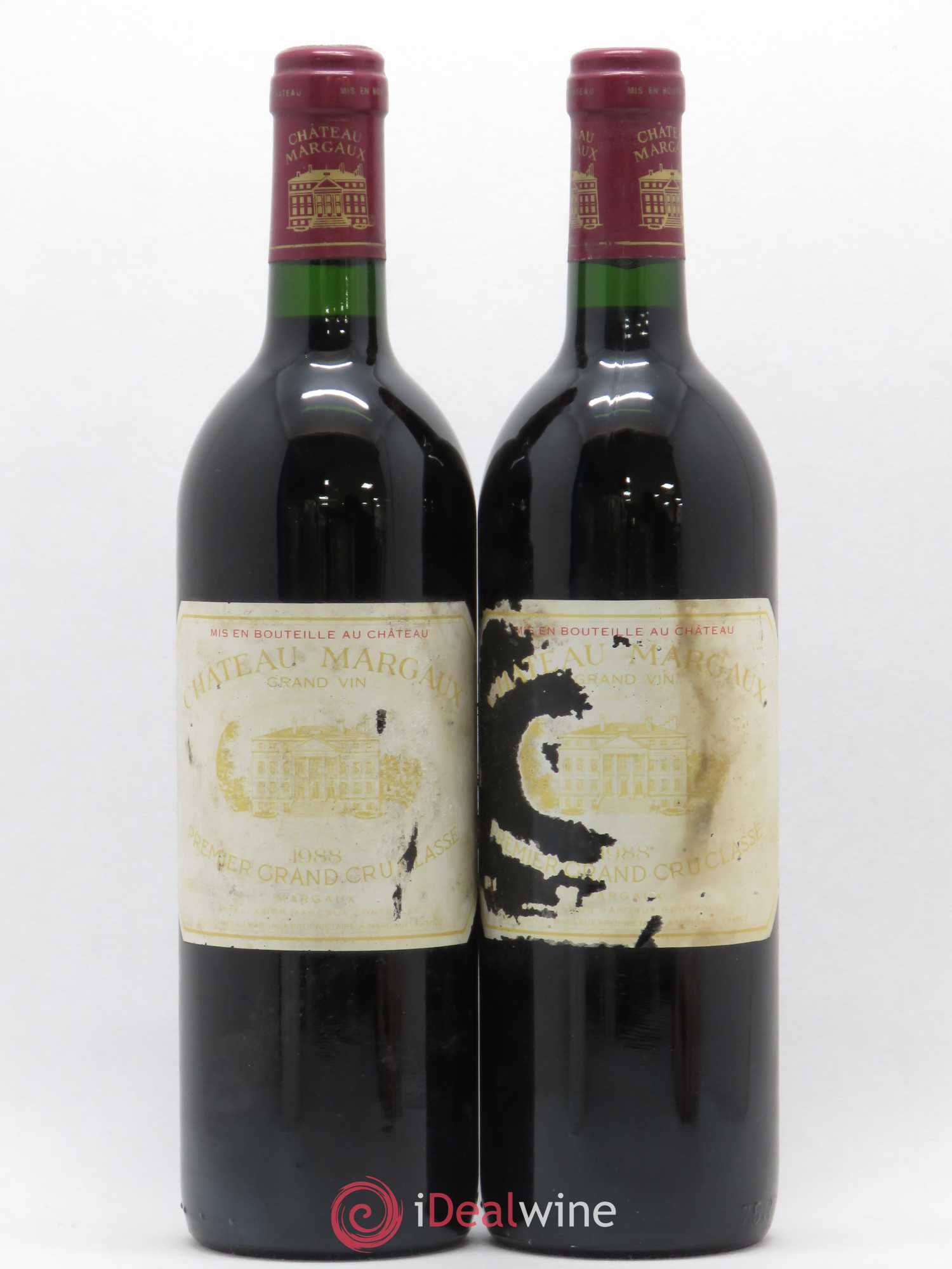 Château Margaux 1er Grand Cru Classé 1988 - Lot de 2 bouteilles - 0