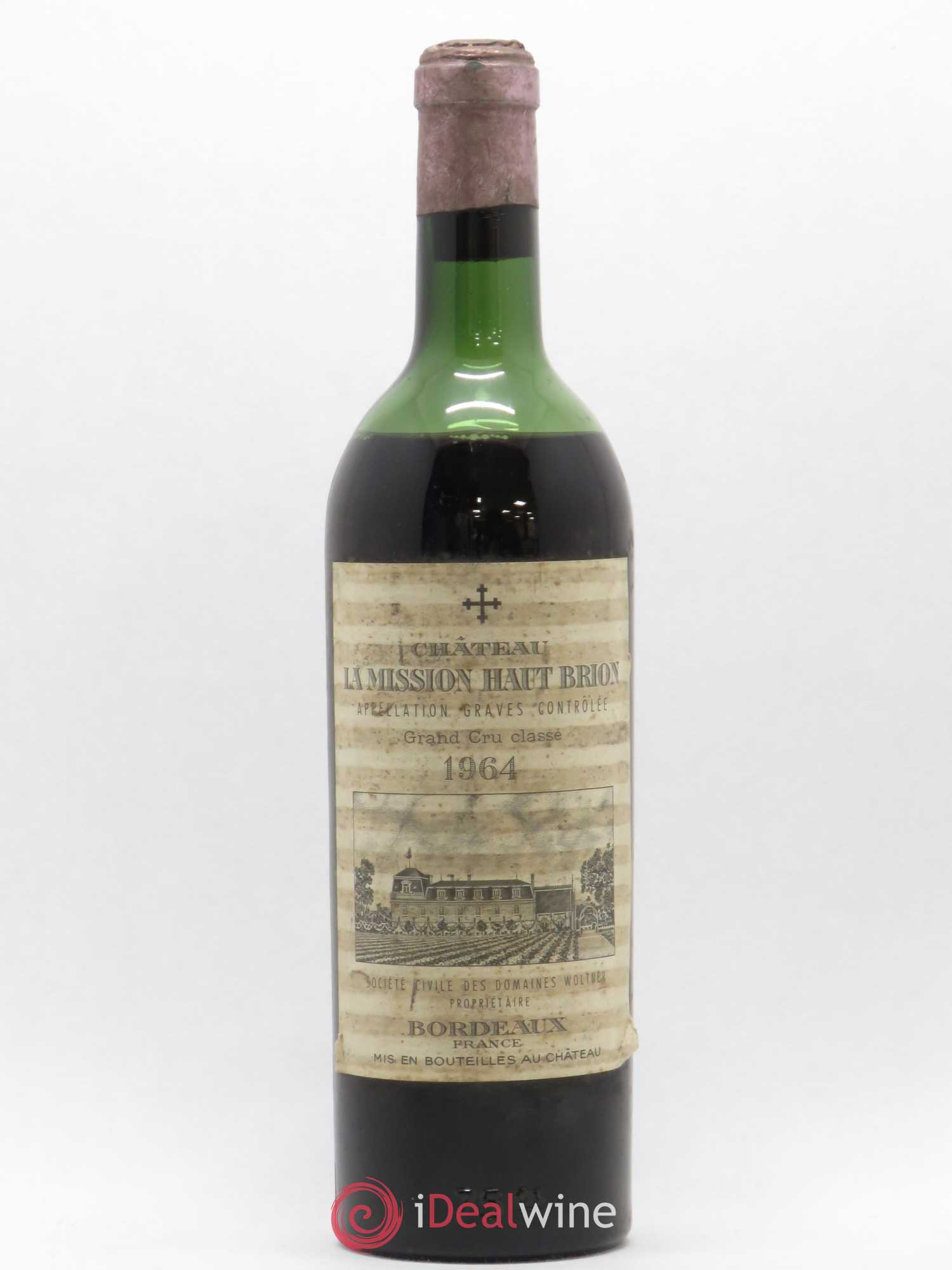 Château la Mission Haut-Brion Cru Classé de Graves 1964 - Lotto di 1 bottiglia - 0