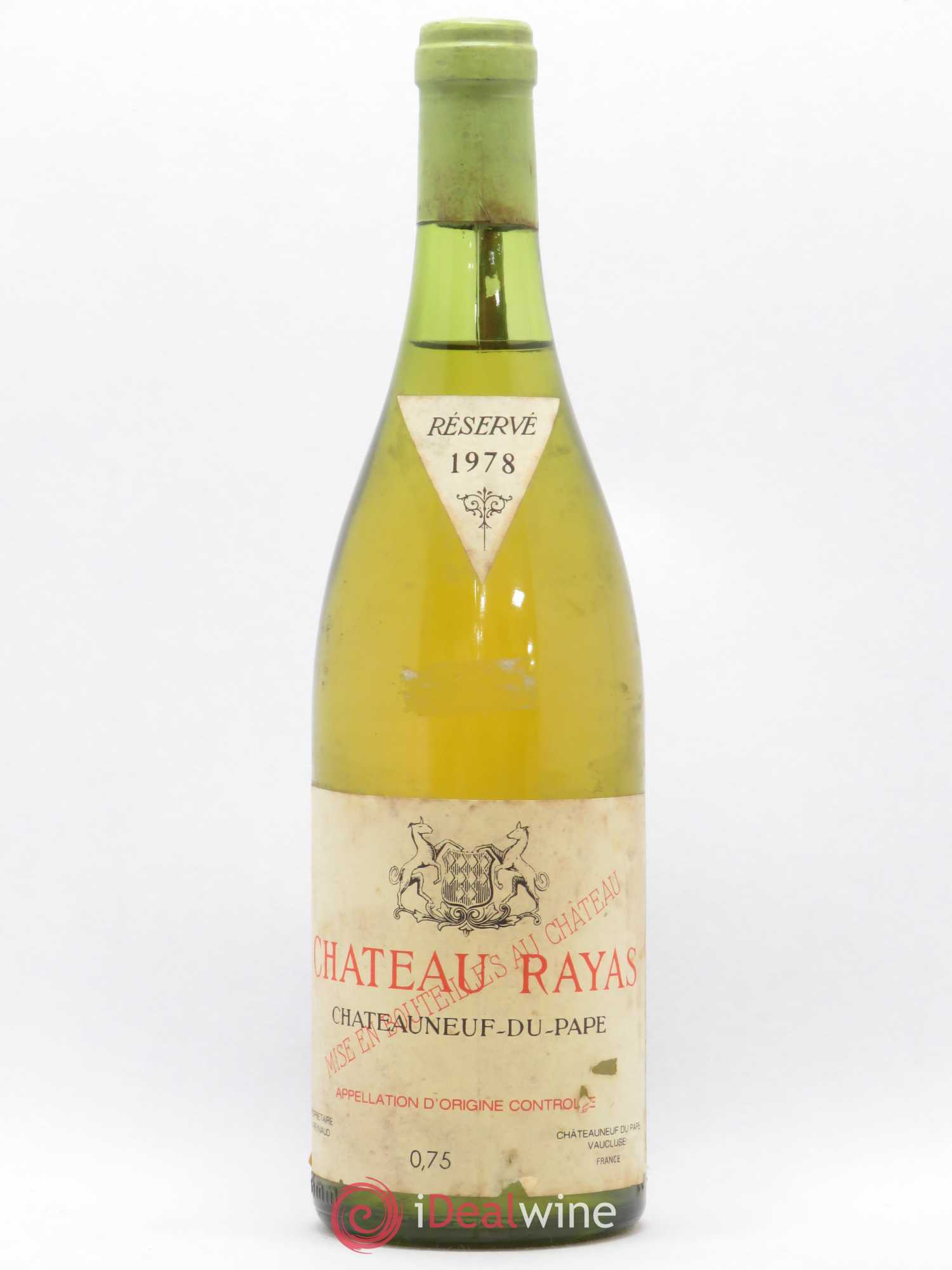 Châteauneuf-du-Pape Château Rayas Emmanuel Reynaud 1978 - Lot de 1 bouteille - 0
