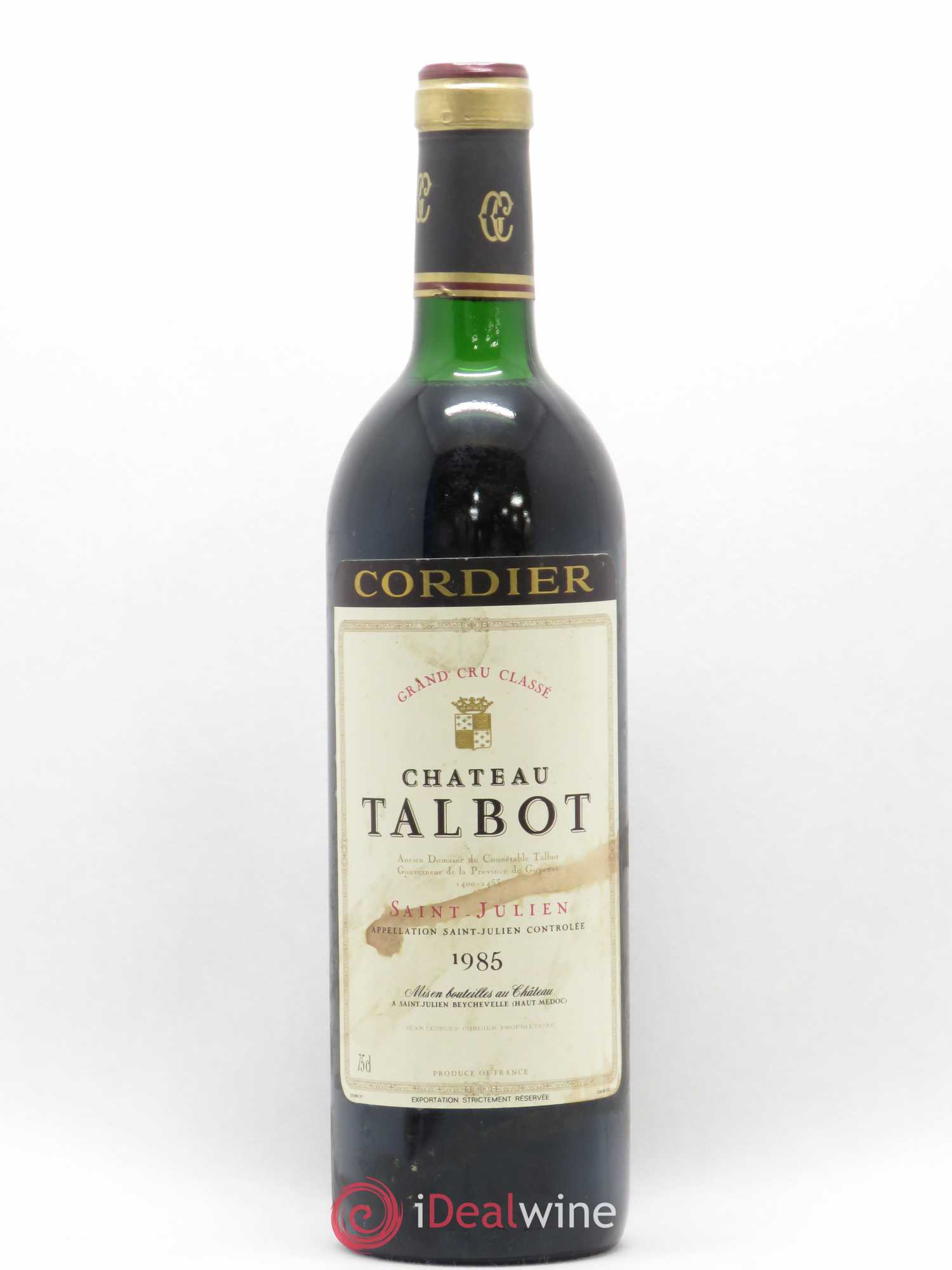 Château Talbot 4ème Grand Cru Classé 1985 - Lot de 1 bouteille - 0