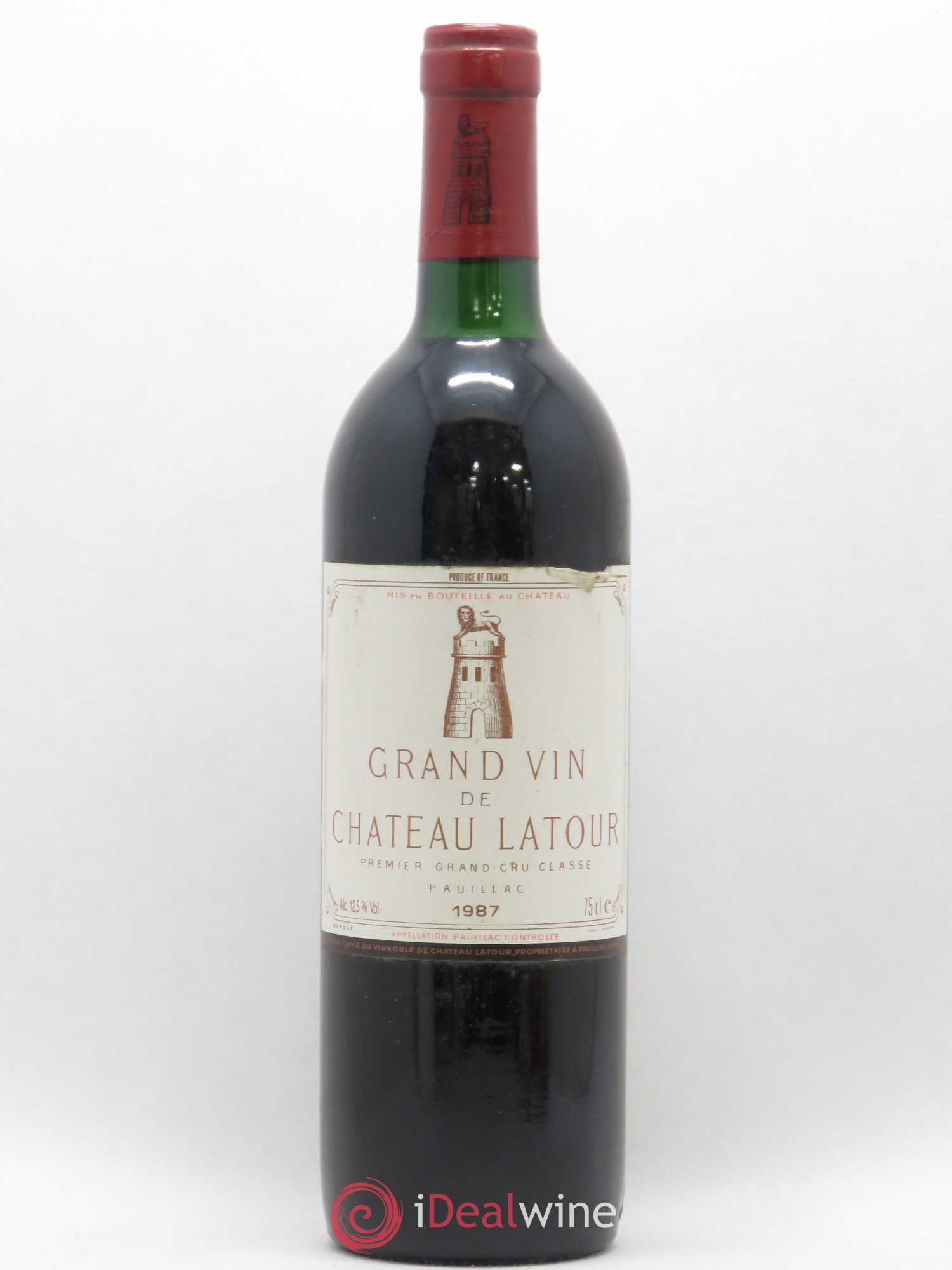 Château Latour 1er Grand Cru Classé 1987 - Lot de 1 bouteille - 0