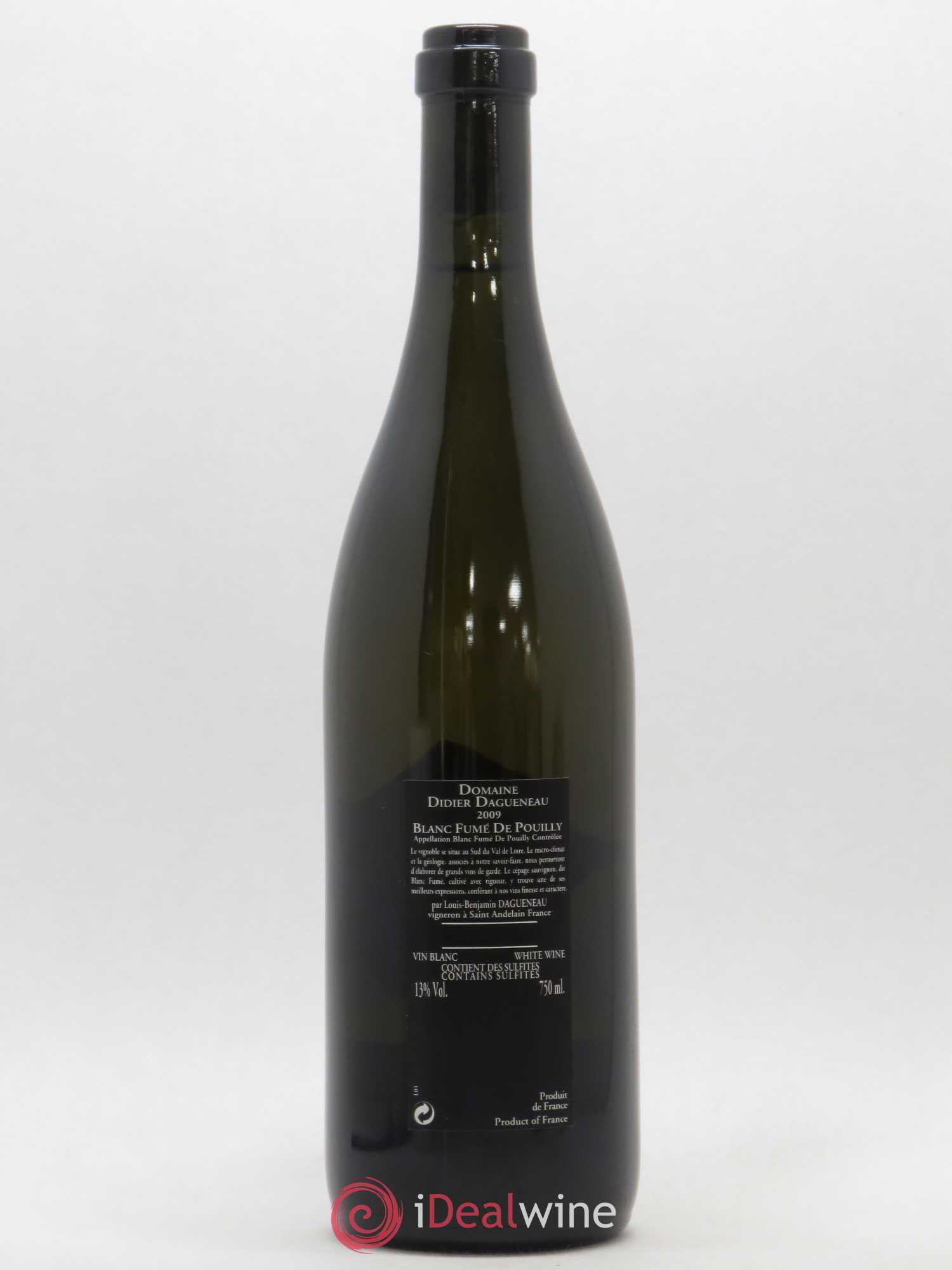 Vin de France (anciennement Pouilly-Fumé) Silex Dagueneau (Domaine Didier - Louis-Benjamin) 2009 - Lot de 1 bouteille - 1