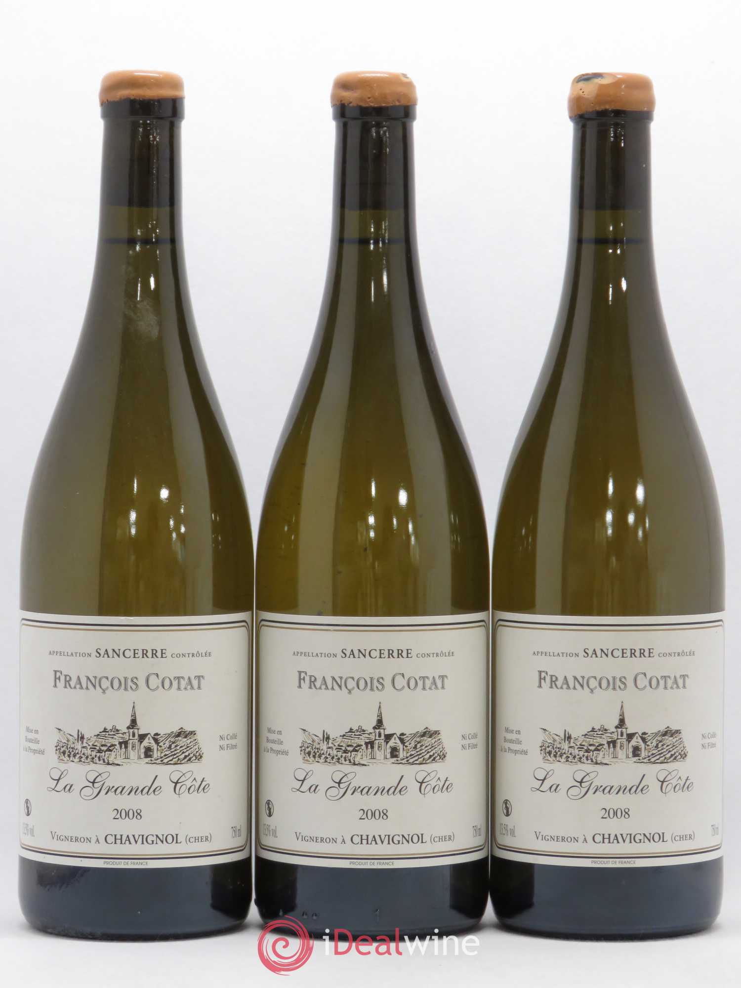 Sancerre La Grande Côte François Cotat 2008 - Lot de 3 bouteilles - 0