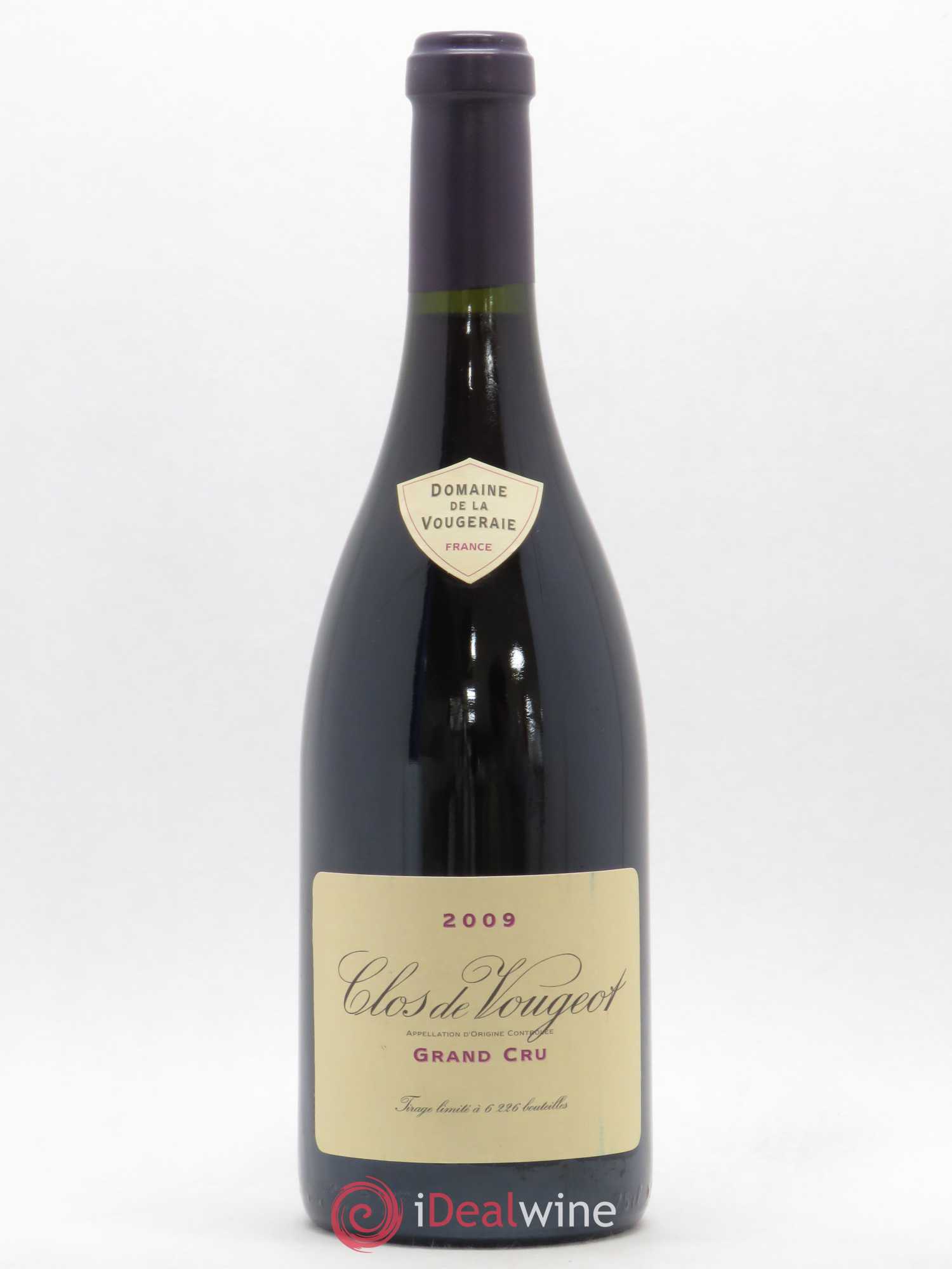 Clos de Vougeot Grand Cru La Vougeraie 2009 - Lot de 1 bouteille - 0