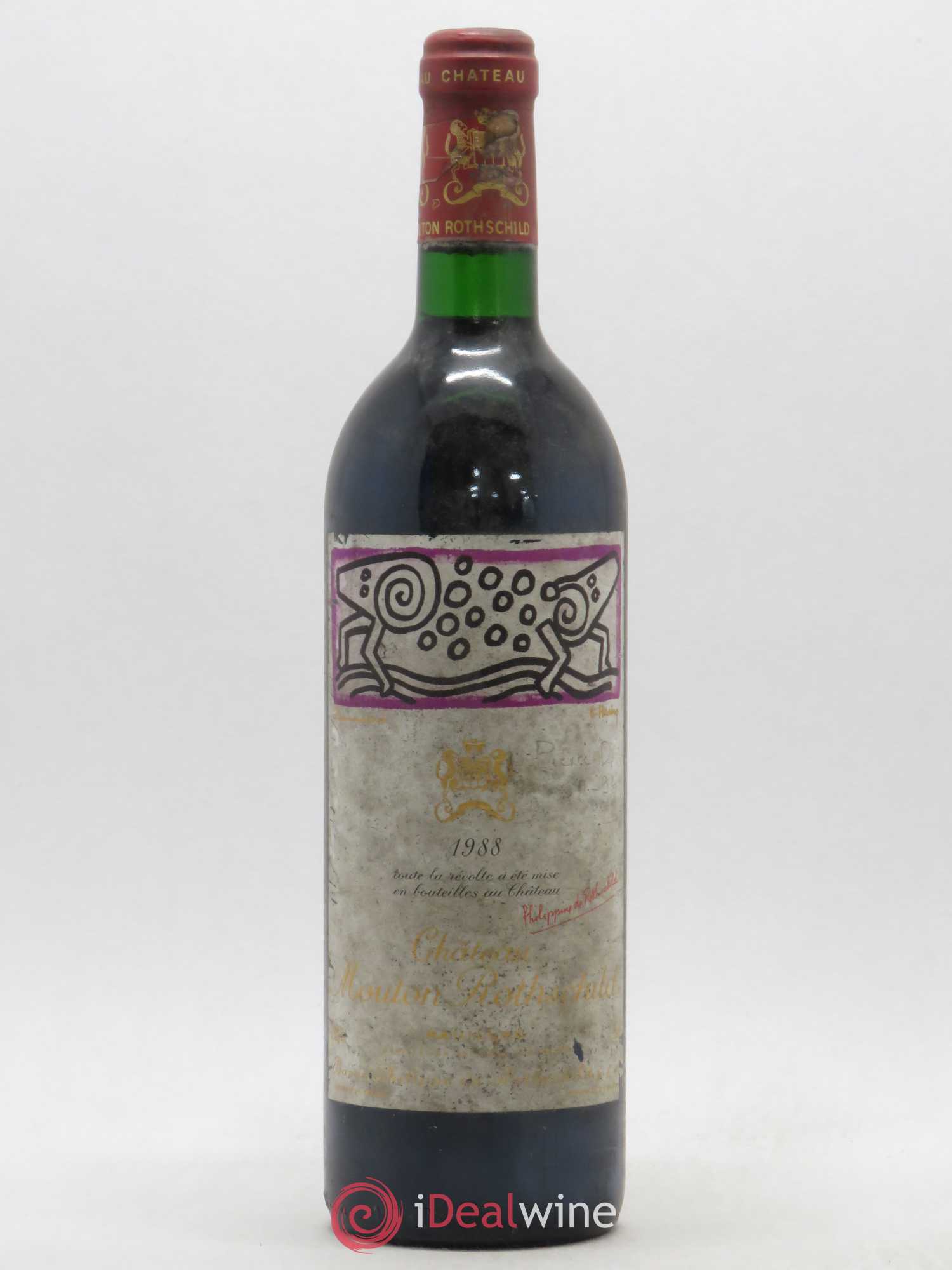 Château Mouton Rothschild 1er Grand Cru Classé 1988 - Lot de 1 bouteille - 0