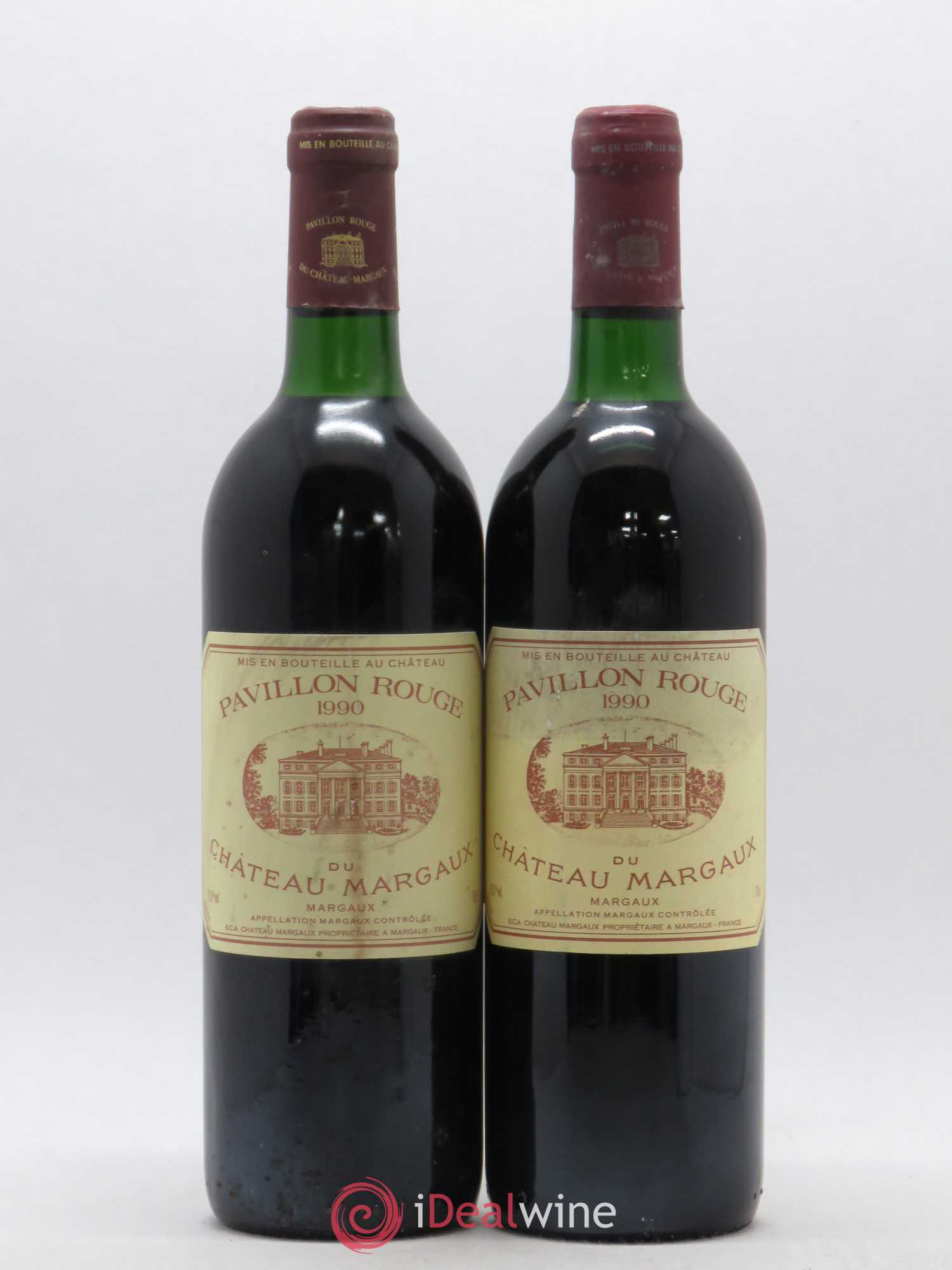 Pavillon Rouge du Château Margaux Second Vin 1990 - Lot de 2 bouteilles - 0
