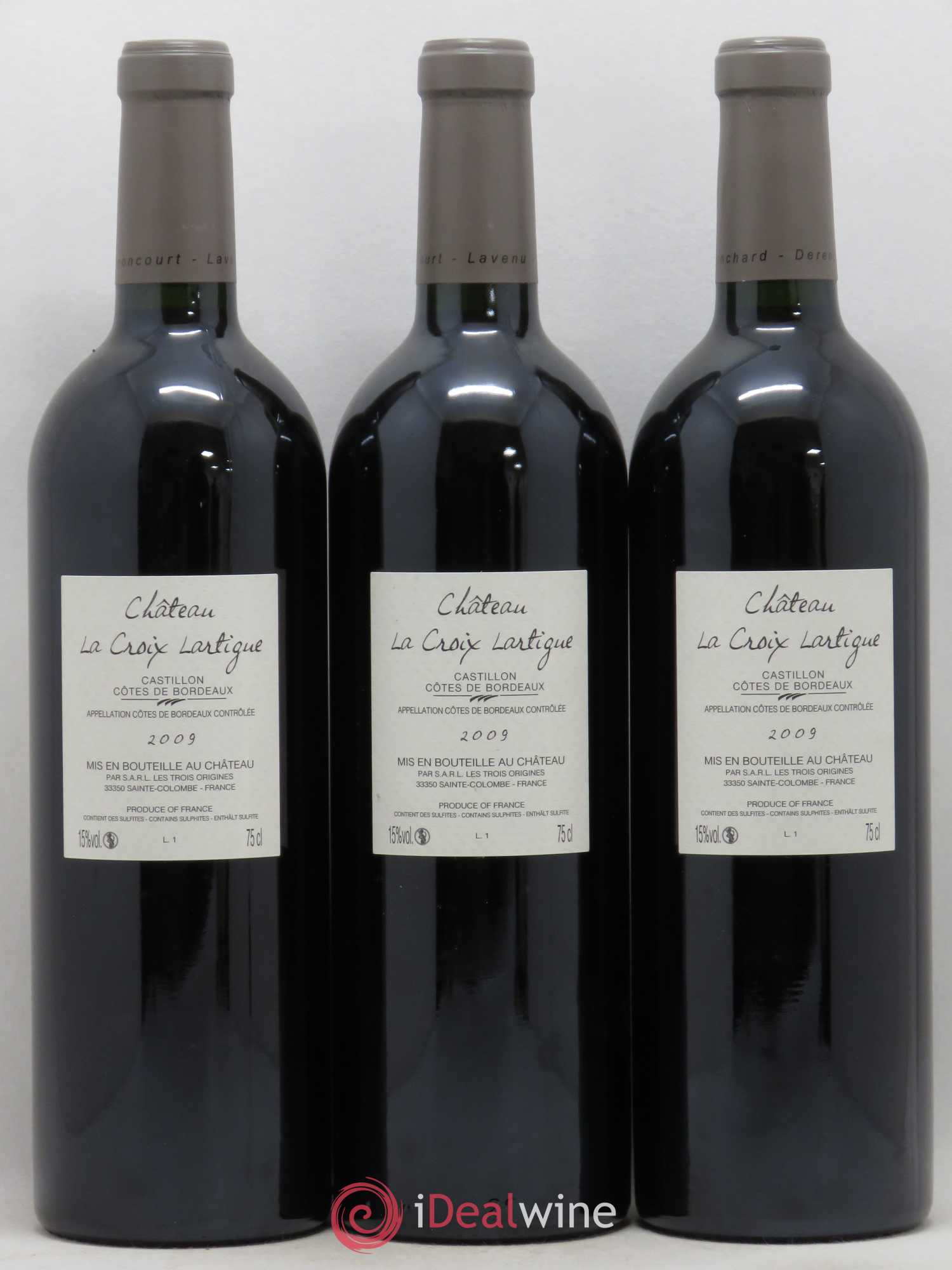 Bordeaux Côtes de Castillon Château La Croix Lartigue 2009 - Posten von 6 Flaschen - 4