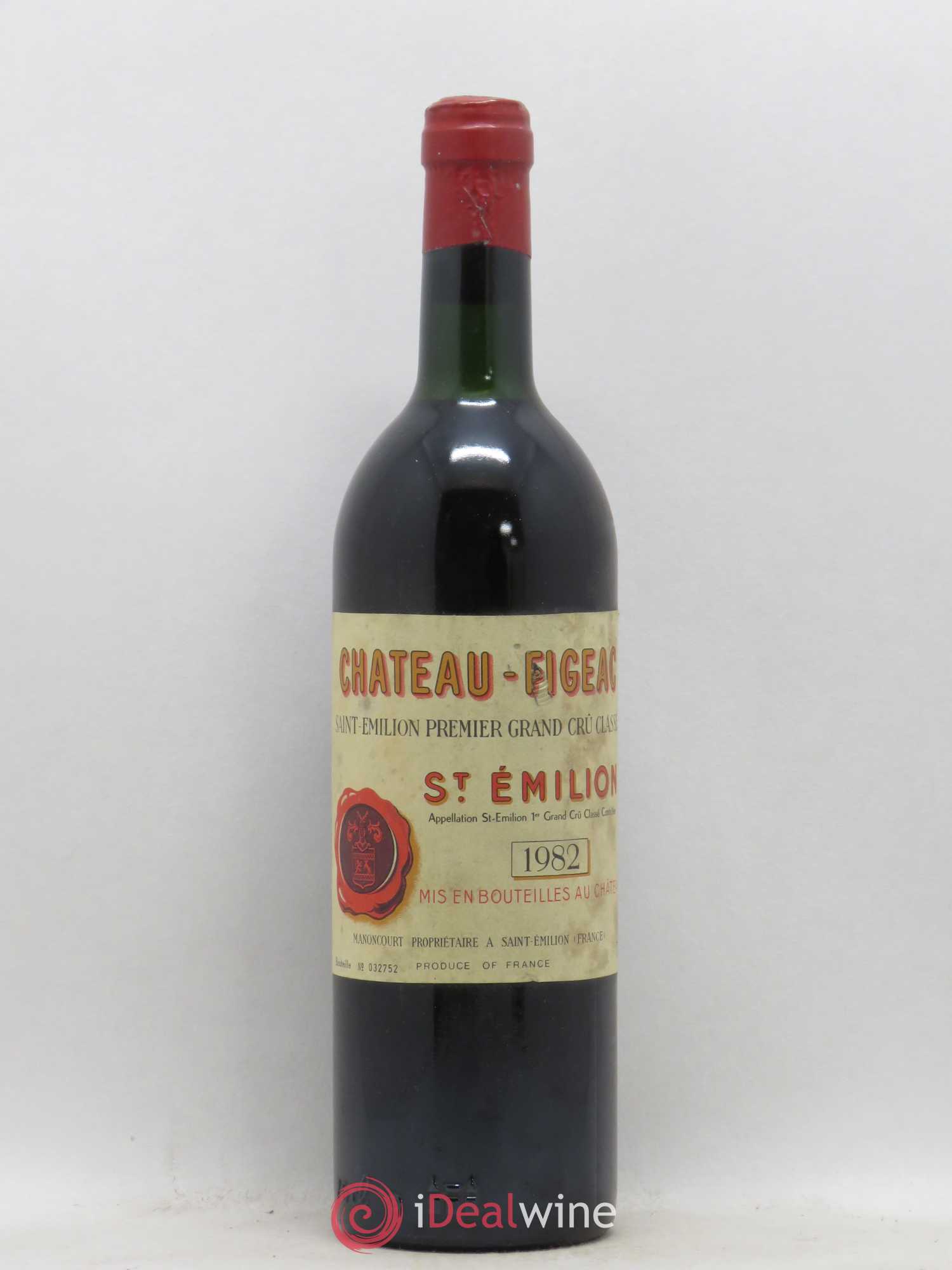Château Figeac 1er Grand Cru Classé A 1982 - Lot de 1 bouteille - 0