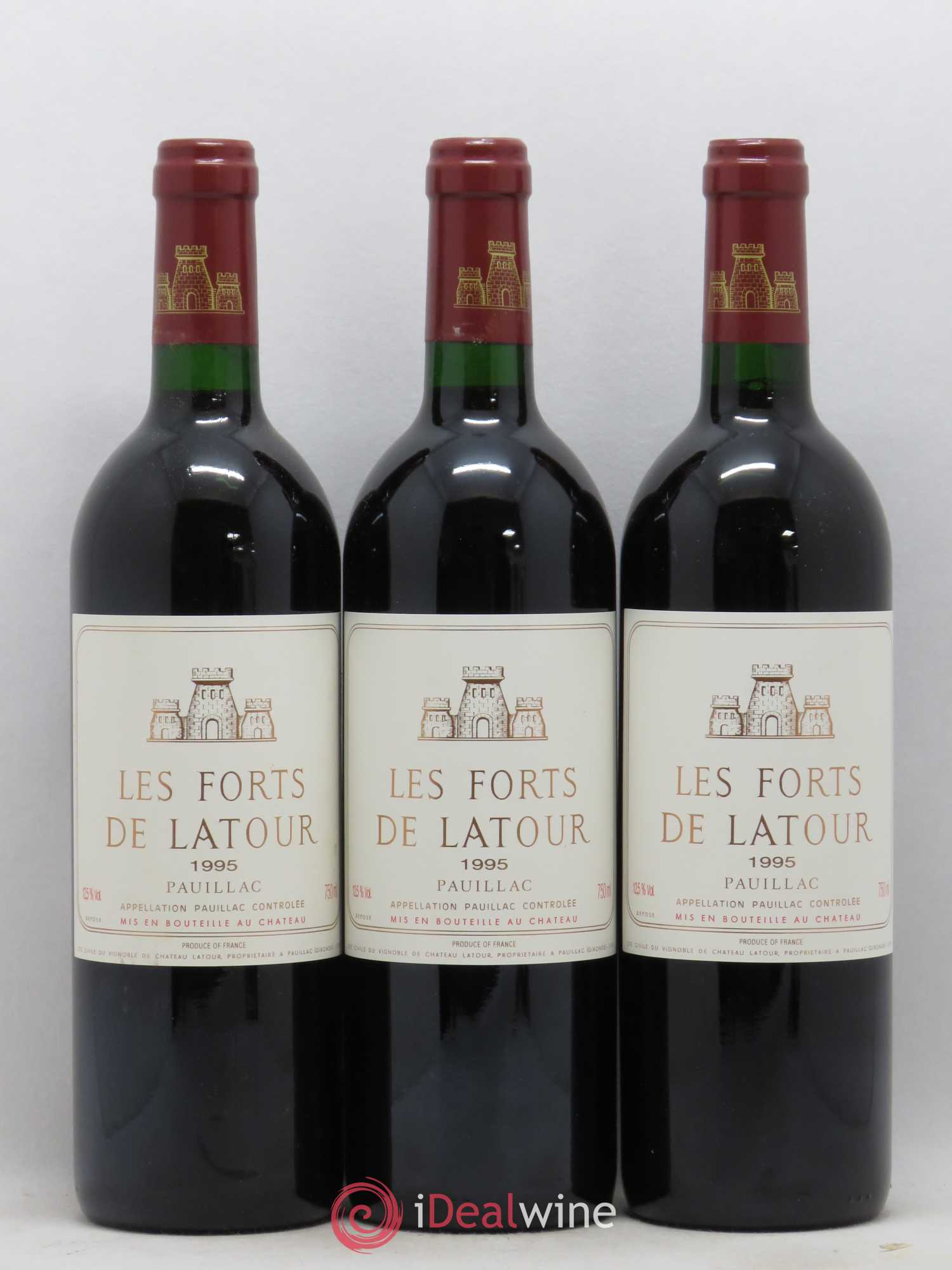 Les Forts de Latour Second Vin 1995 - Lot de 3 bouteilles - 0