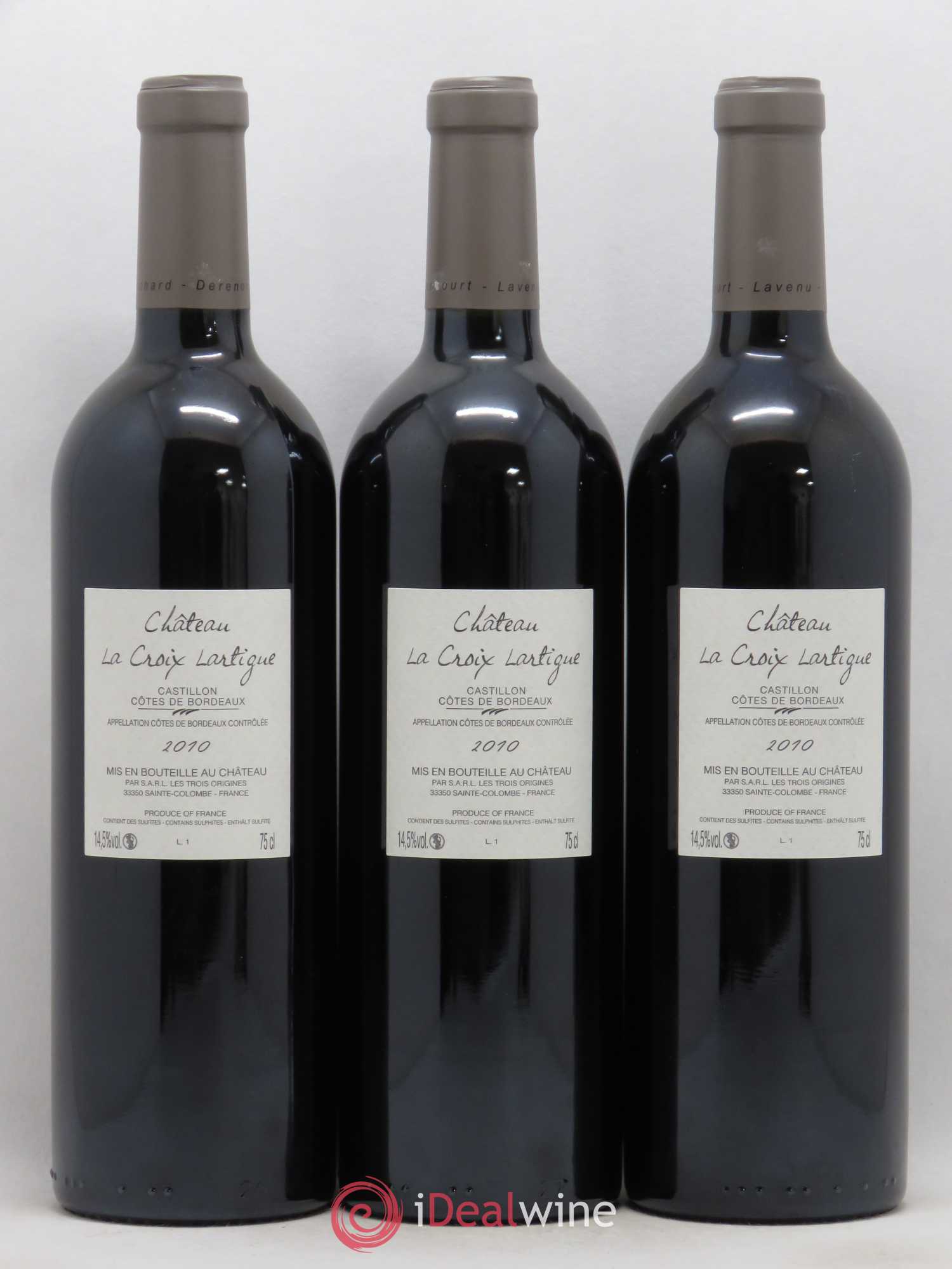 Bordeaux Côtes de Castillon Château La Croix Lartigue 2010 - Posten von 6 Flaschen - 4