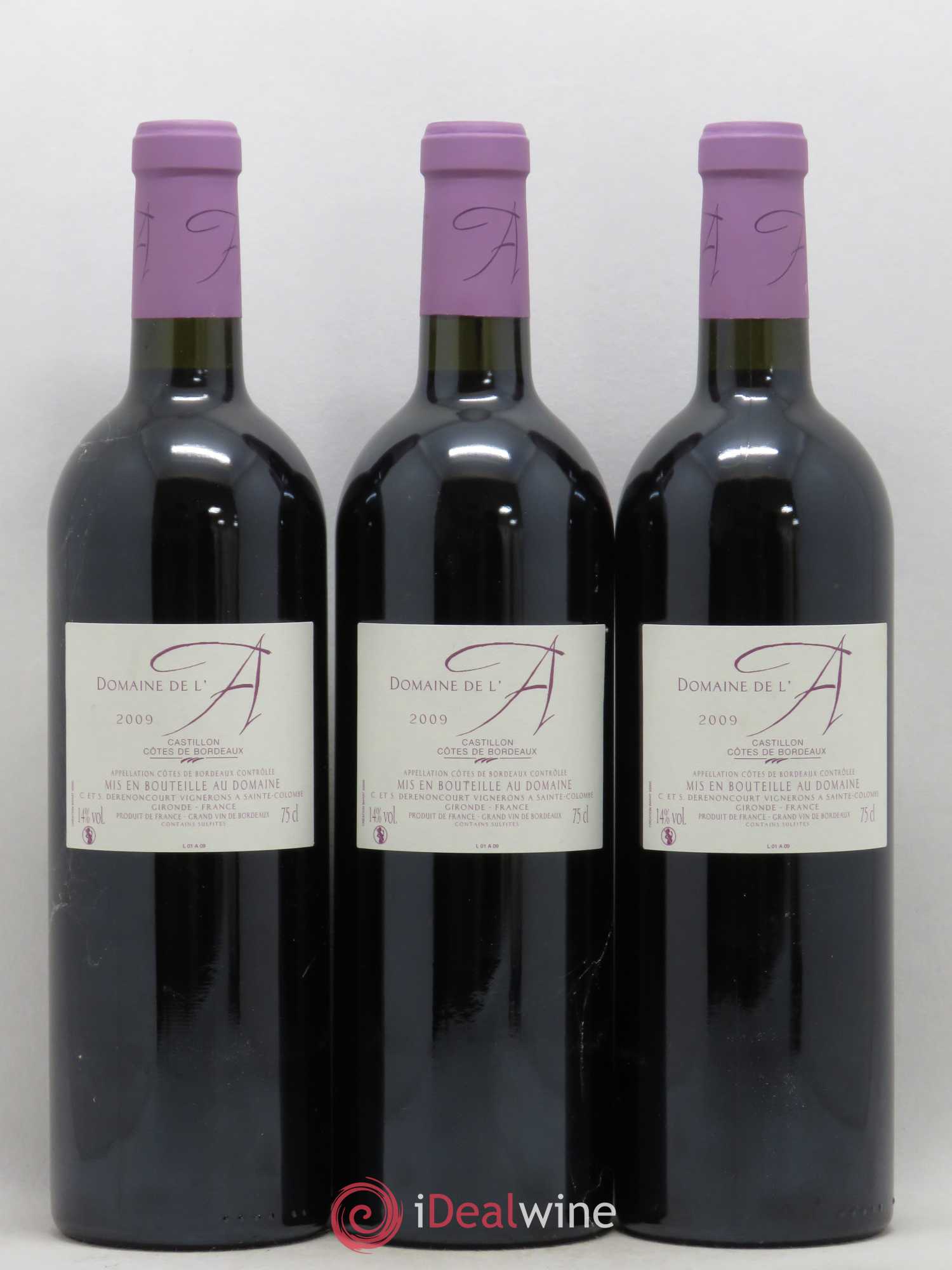 Domaine de l'A 2009 - Lot de 6 bouteilles - 2