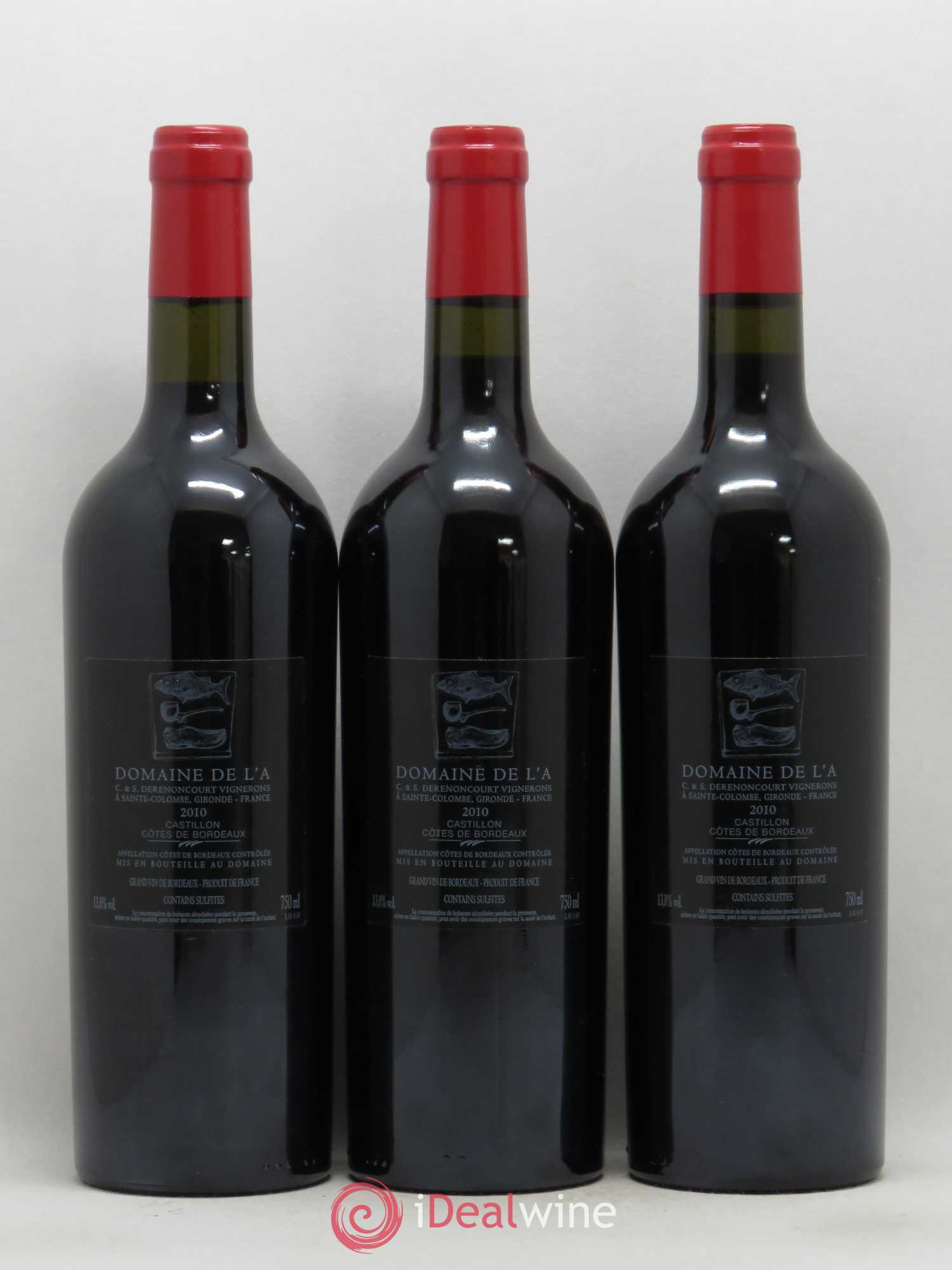 Domaine de l'A 2010 - Lot de 6 bouteilles - 2