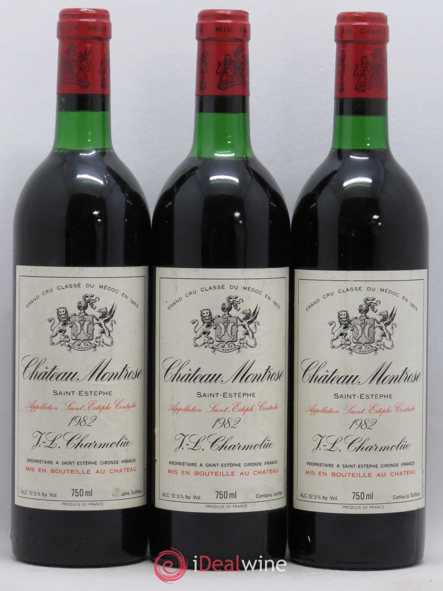 Château Montrose 2ème Grand Cru Classé 1982 - Lot de 3 bouteilles - 0