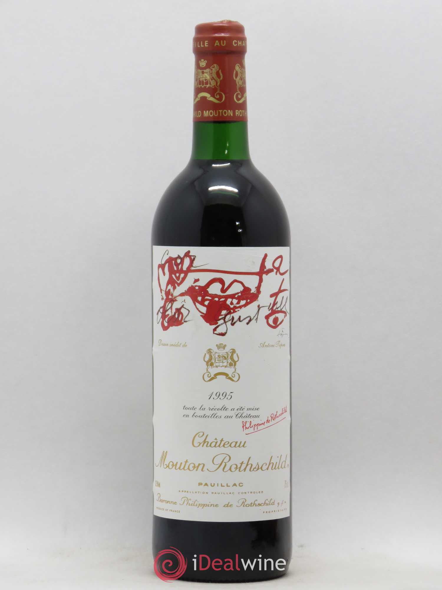 Château Mouton Rothschild 1er Grand Cru Classé 1995 - Lot de 1 bouteille - 0