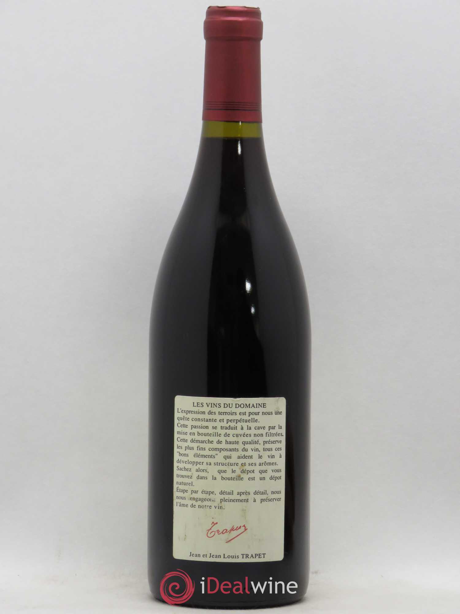 Chambertin Grand Cru Domaine Trapet 1996 - Lot de 1 bouteille - 1