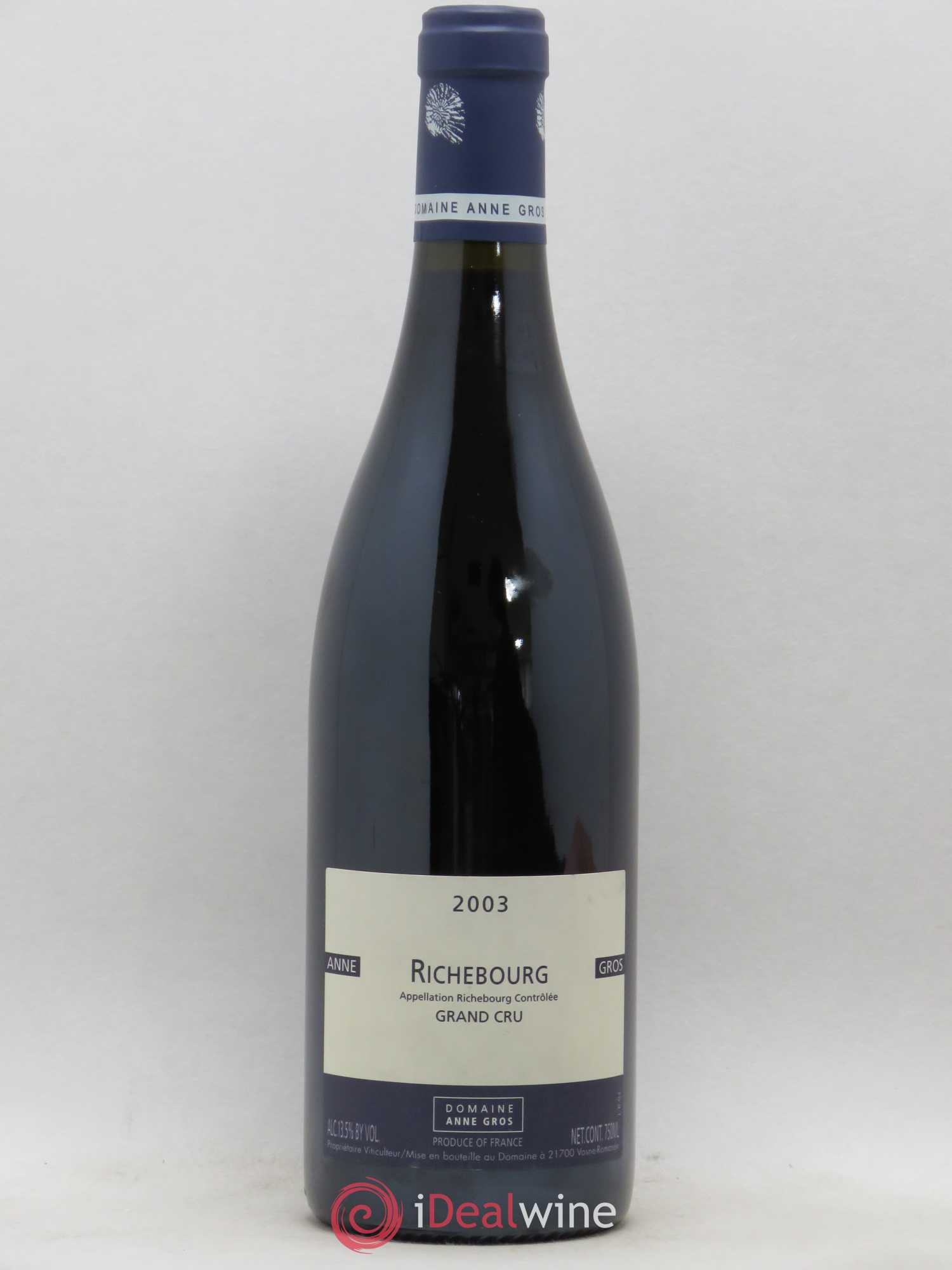Richebourg Grand Cru Anne Gros 2003 - Lot de 1 bouteille - 0