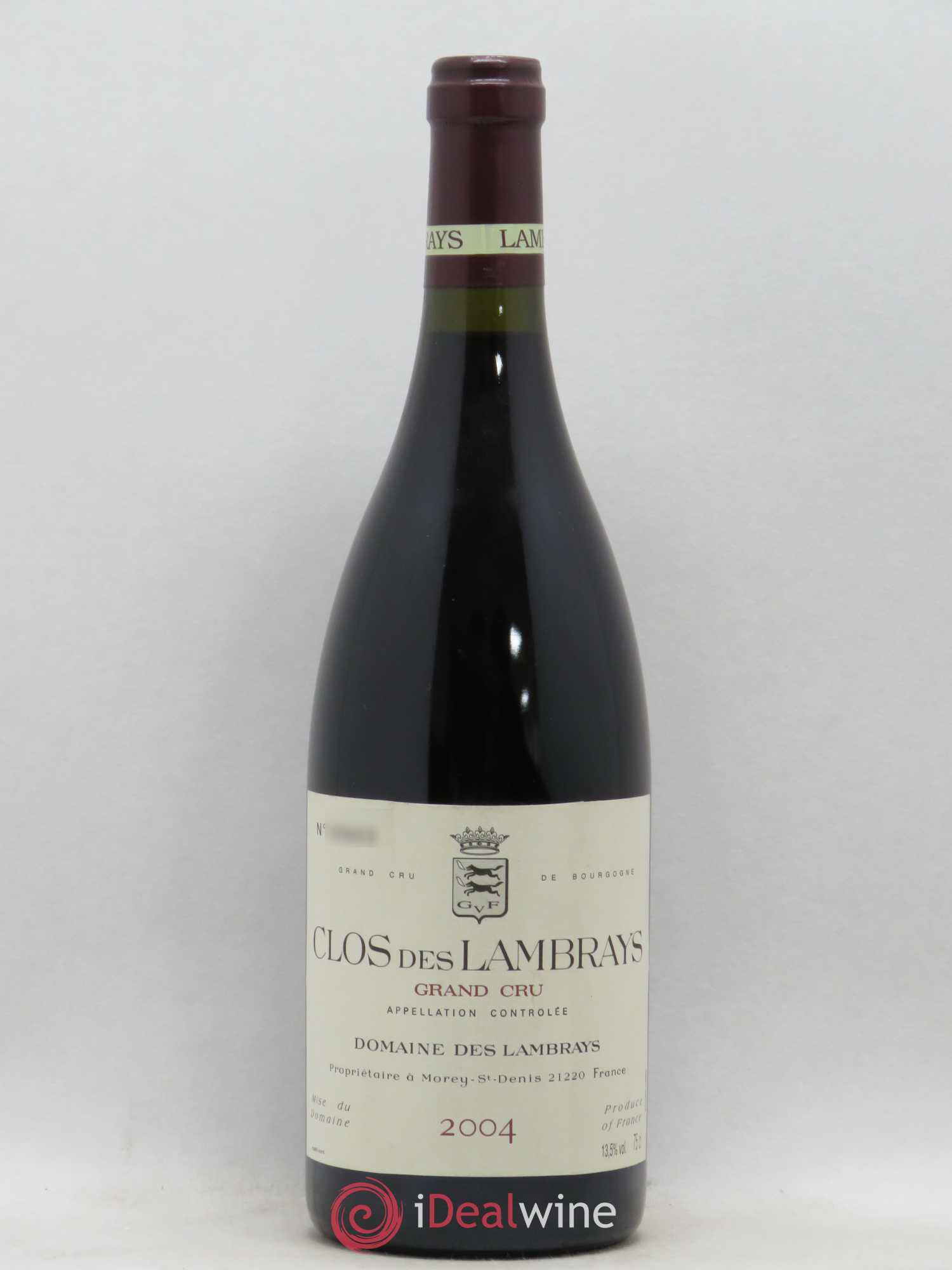 Clos des Lambrays Grand Cru Domaine des Lambrays 2004 - Lot de 1 bouteille - 0