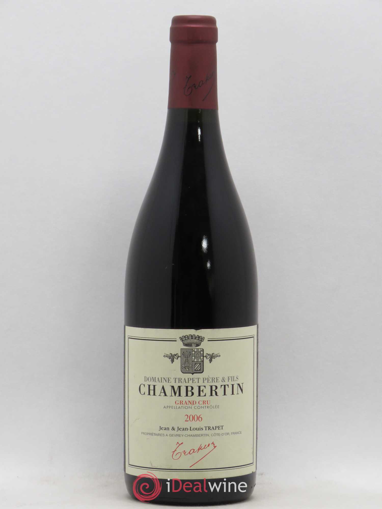 Chambertin Grand Cru Domaine Trapet 2006 - Lot de 1 bouteille - 0