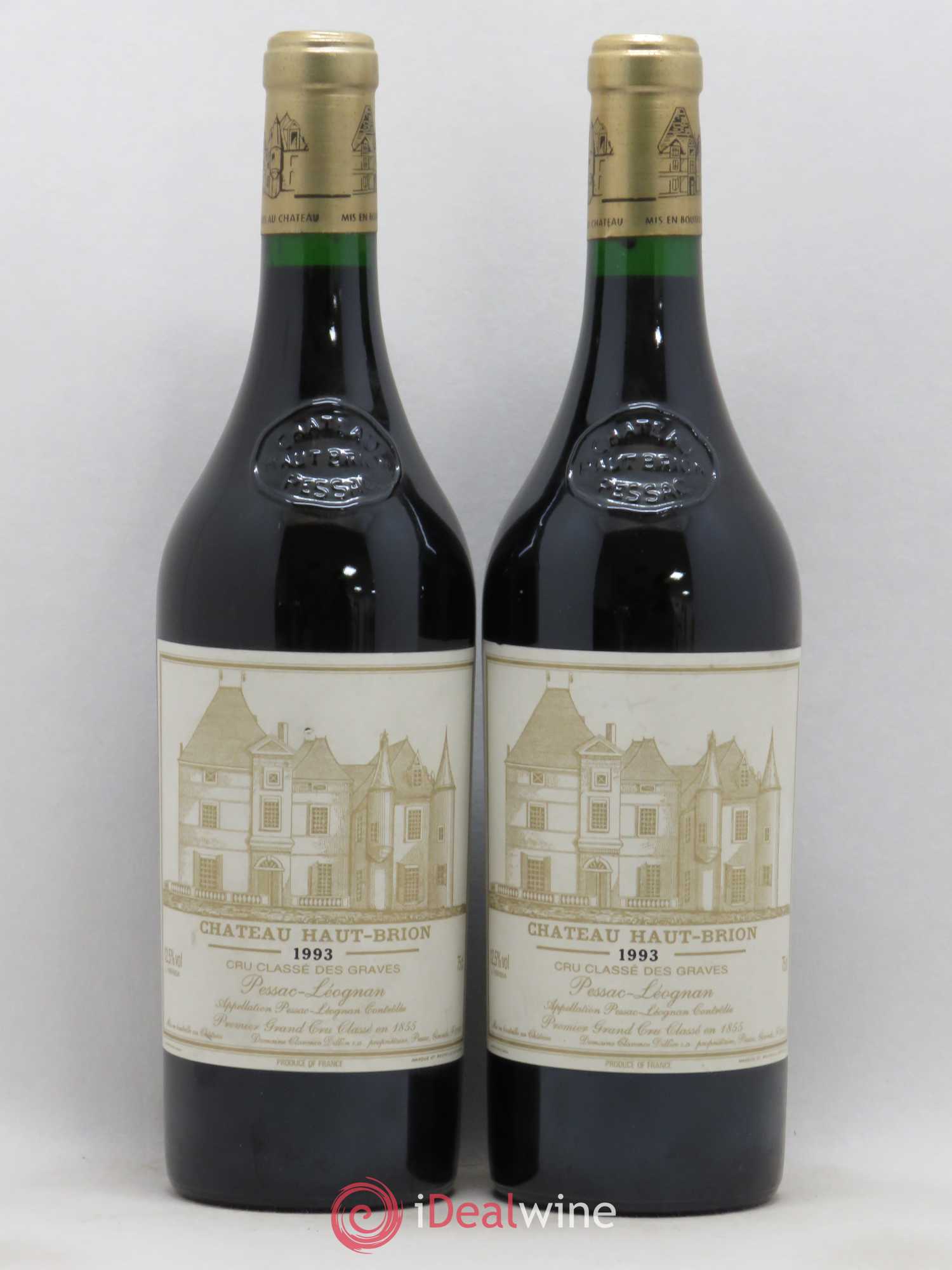 Château Haut Brion 1er Grand Cru Classé 1993 - Lot de 2 bouteilles - 0