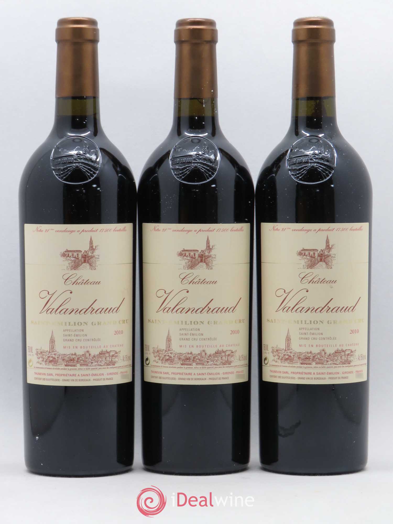 Château de Valandraud 2010 - Lot de 3 bouteilles - 0