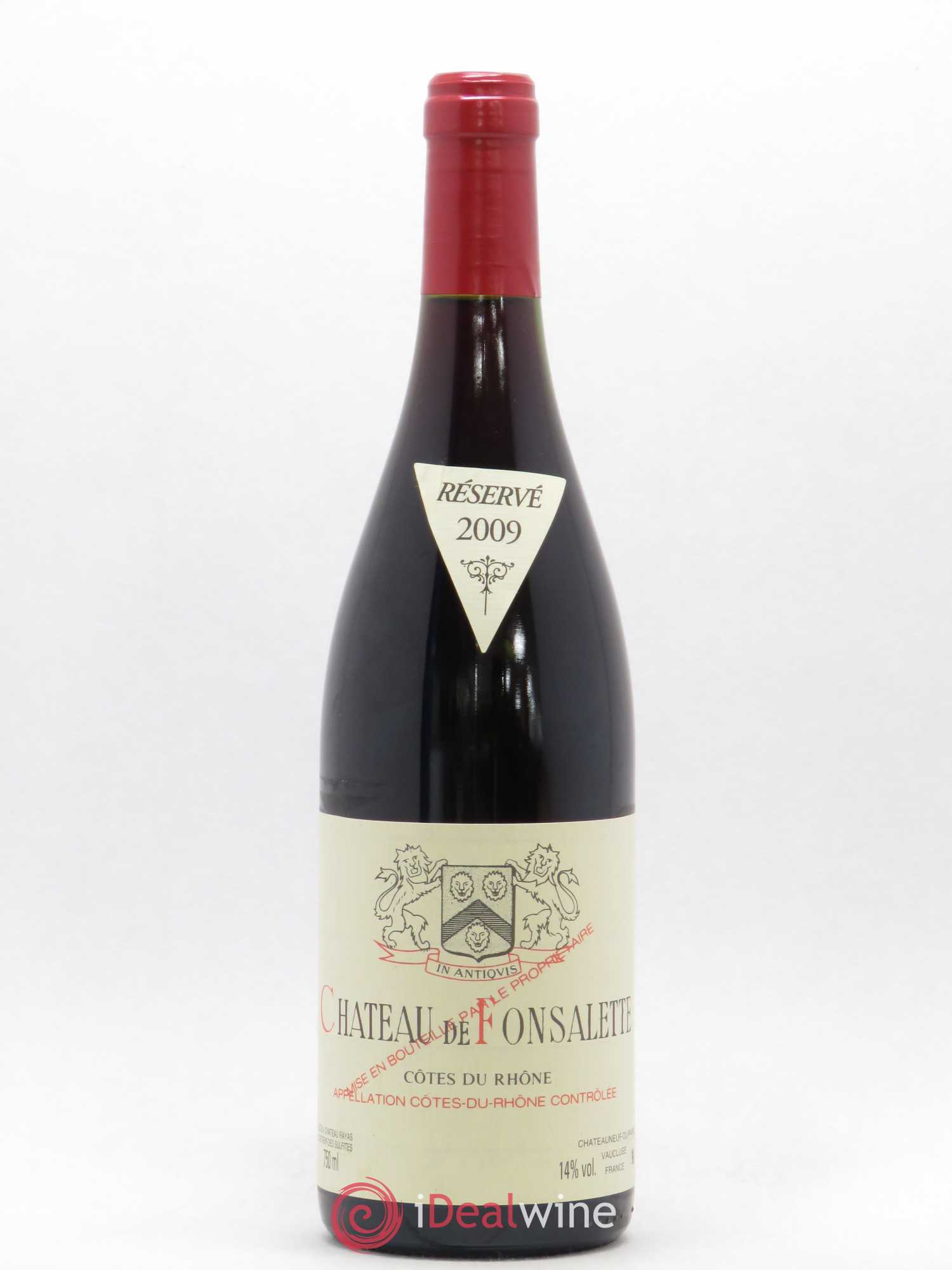 Côtes-du-Rhône Château de Fonsalette 2009 - Posten von 1 Flasche - 0