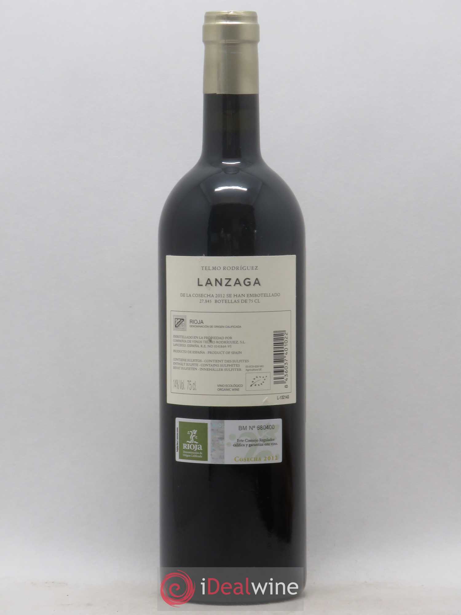 Rioja DOCA Bodega Lanzaga 2012 - Posten von 1 Flasche - 1