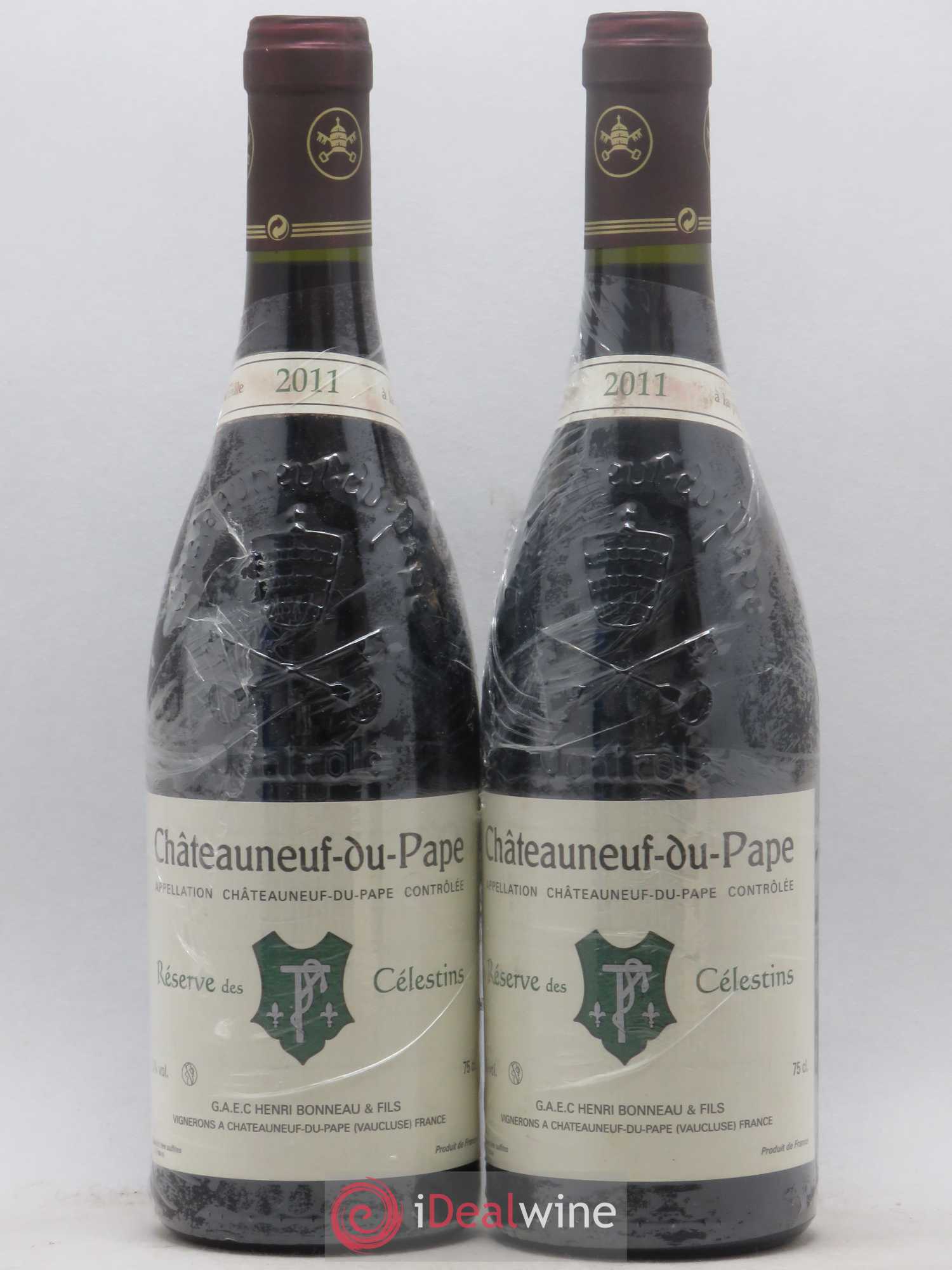 Châteauneuf-du-Pape Réserve des Célestins Henri Bonneau & Fils 2011 - Lot de 2 bouteilles - 0