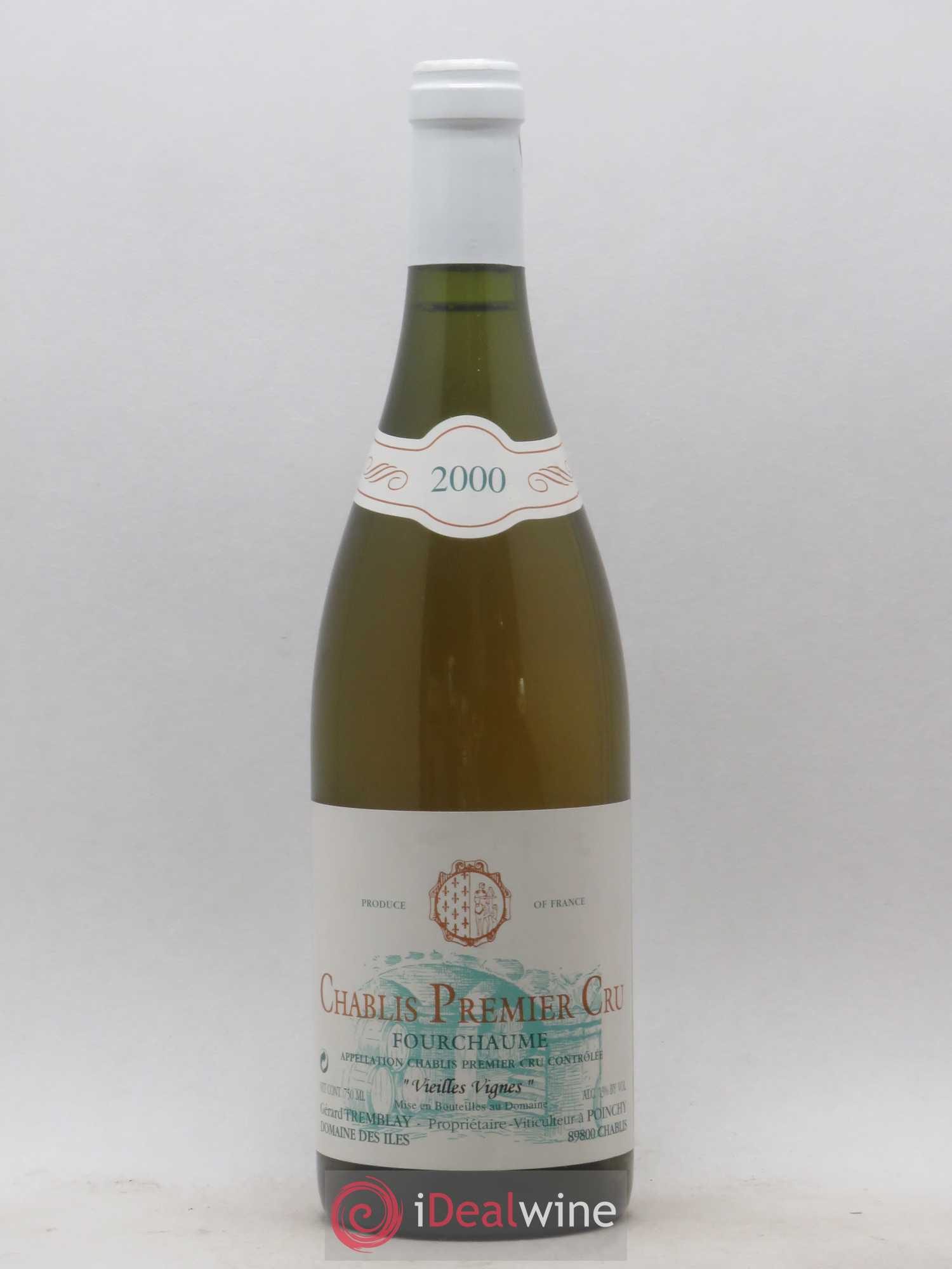 Chablis 1er Cru Fourchaume Vieilles Vignes Domaine Les Iles Gerard Tremblay 2000 - Posten von 1 Flasche - 0