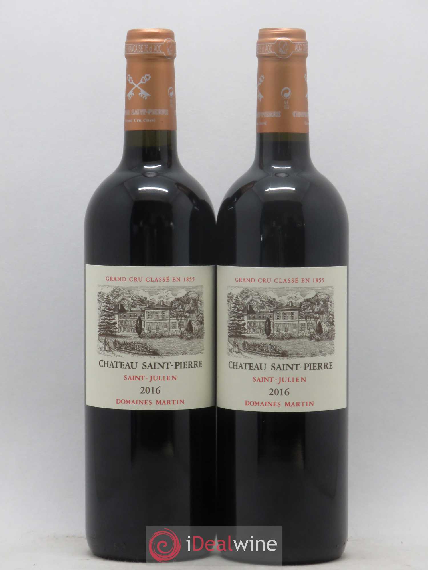 Château Saint-Pierre 4ème Grand Cru Classé 2016 - Lot de 2 bouteilles - 0