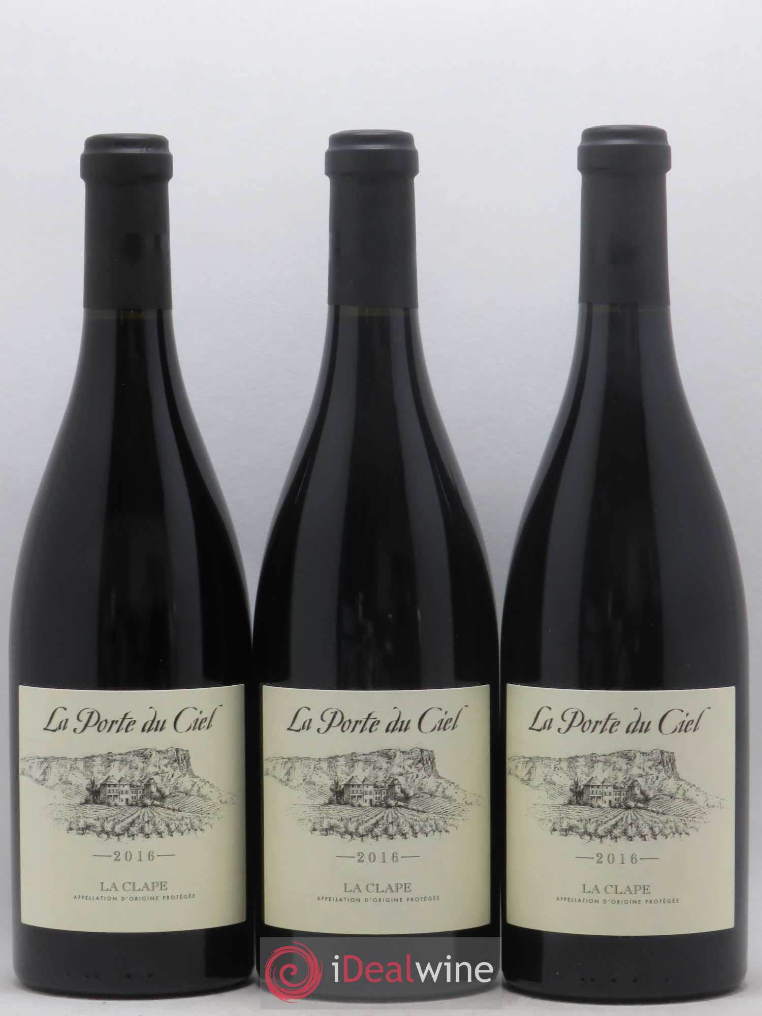 La Clape Château de La Négly La Porte du Ciel Jean Paux-Rosset 2016 - Lot de 3 bouteilles - 0