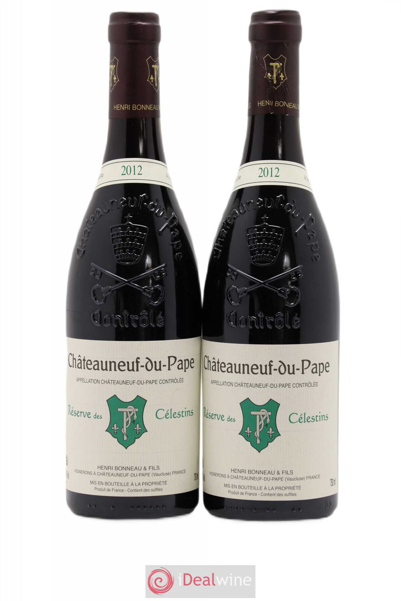 Châteauneuf-du-Pape Réserve des Célestins Henri Bonneau & Fils 2012 - Lot de 2 bouteilles - 0