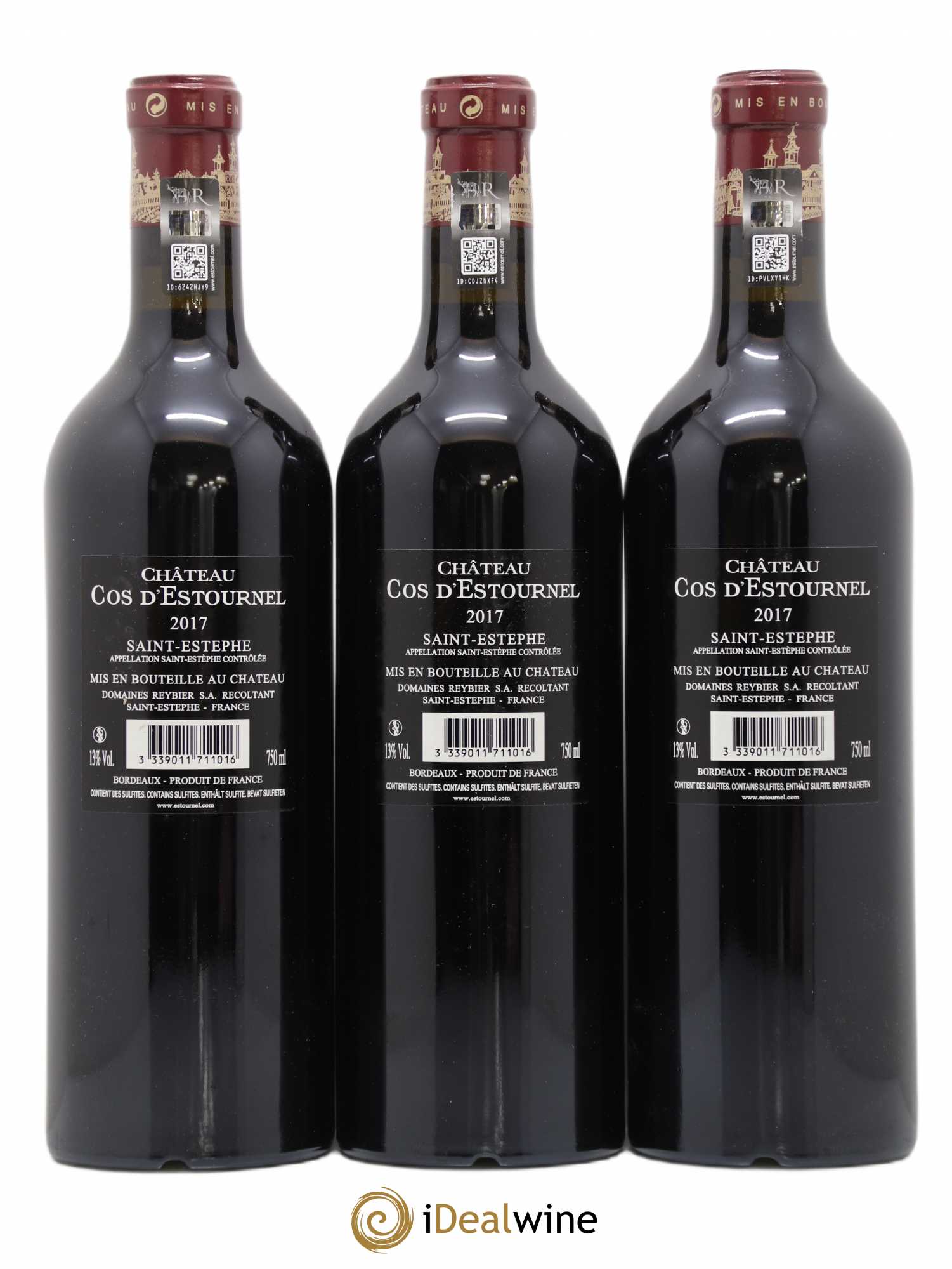 Cos d'Estournel 2ème Grand Cru Classé 2017 - Lot de 3 bouteilles - 1