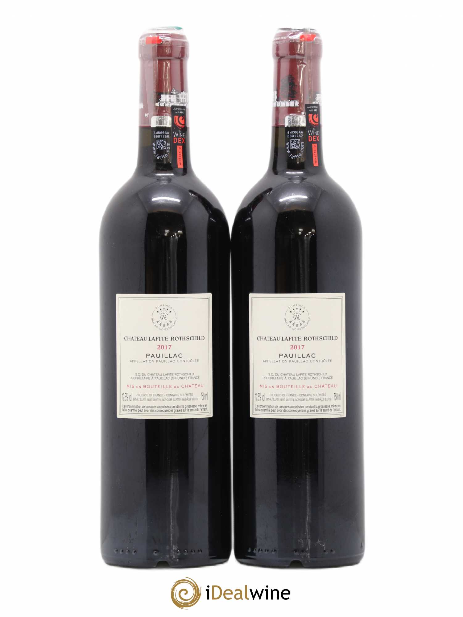 Château Lafite Rothschild 1er Grand Cru Classé 2017 - Lot of 2 bottles - 1