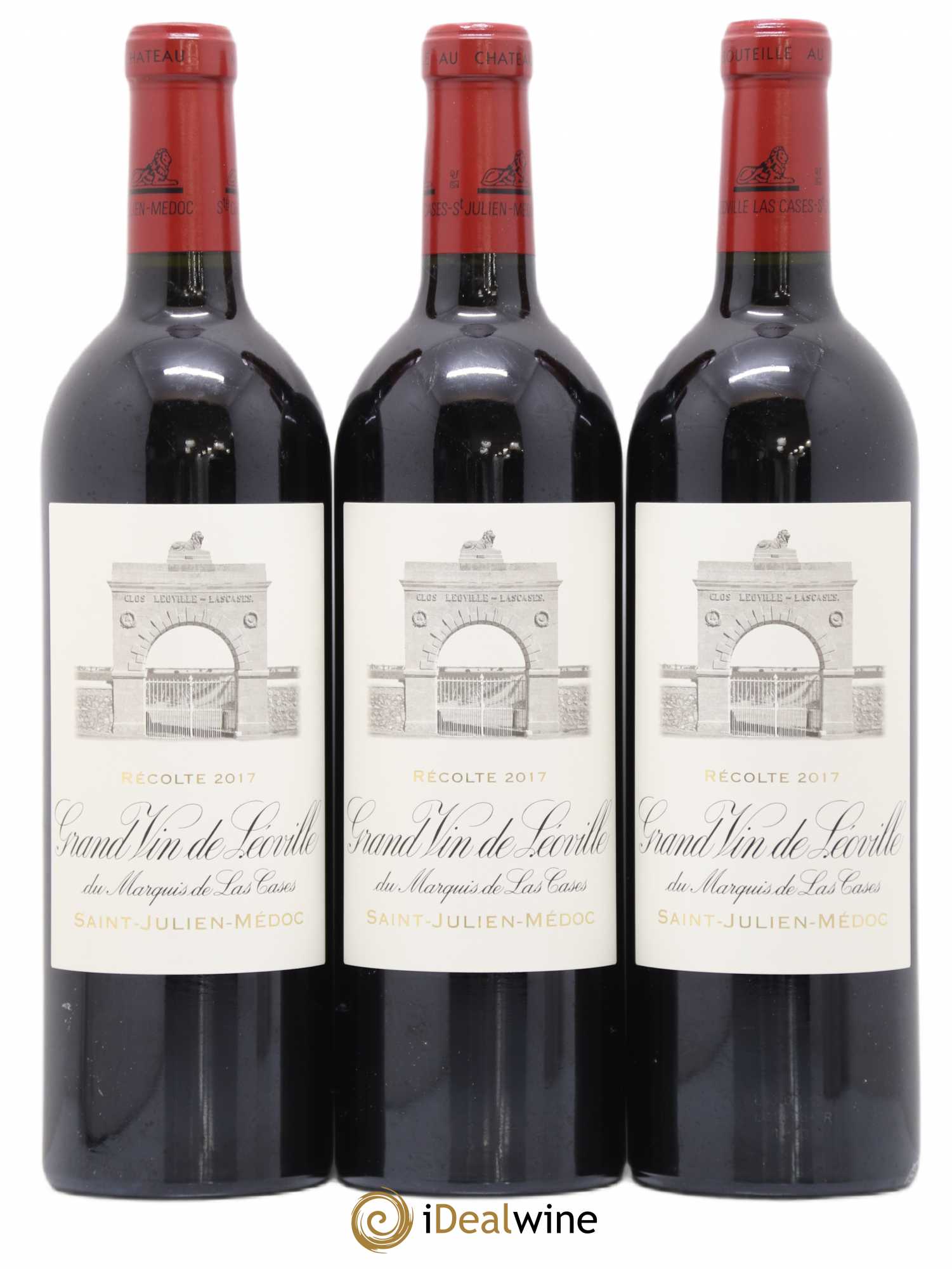 Château Léoville Las Cases 2ème Grand Cru Classé 2017 - Lot de 3 bouteilles - 0