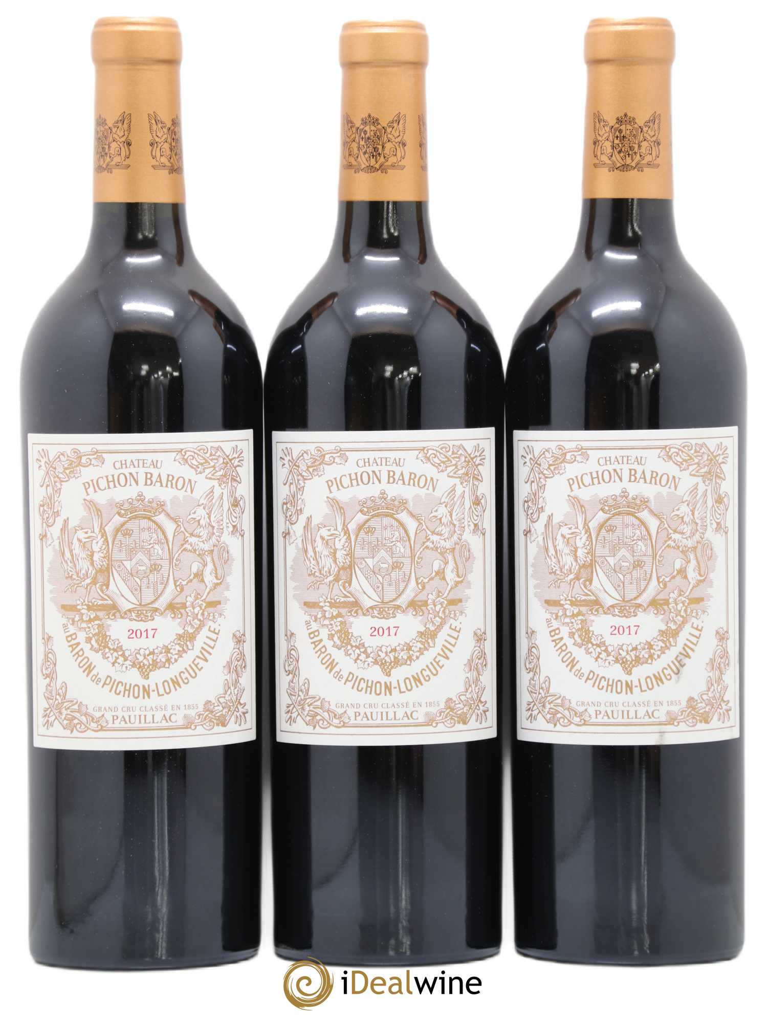 Pichon Longueville Baron 2ème Grand Cru Classé 2017 - Lot de 3 bouteilles - 0