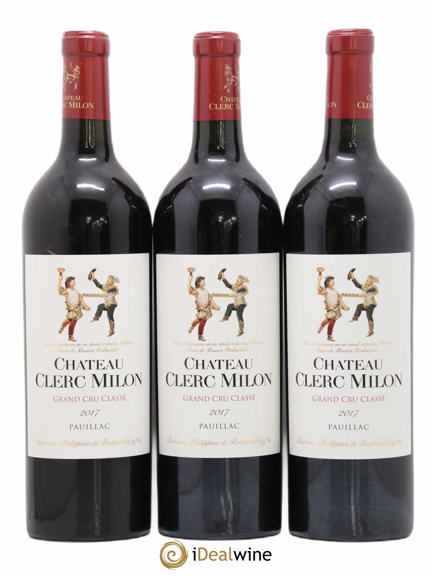 Château Clerc Milon 5ème Grand Cru Classé 2017 - Lot de 3 bouteilles - 0