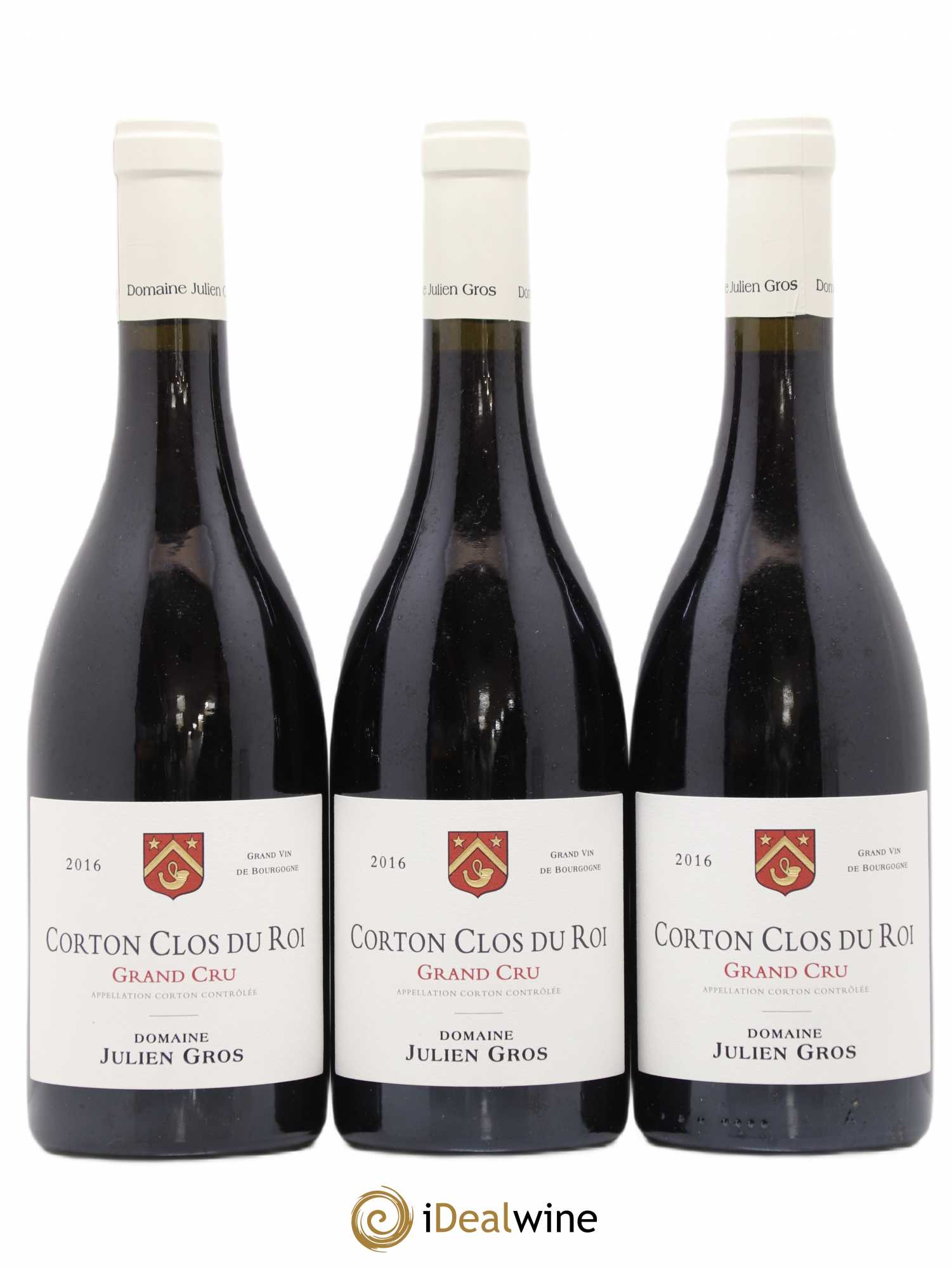 Corton Grand Cru Clos Du Roi Domaine Julien Gros 2016 - Posten von 3 Flaschen - 0