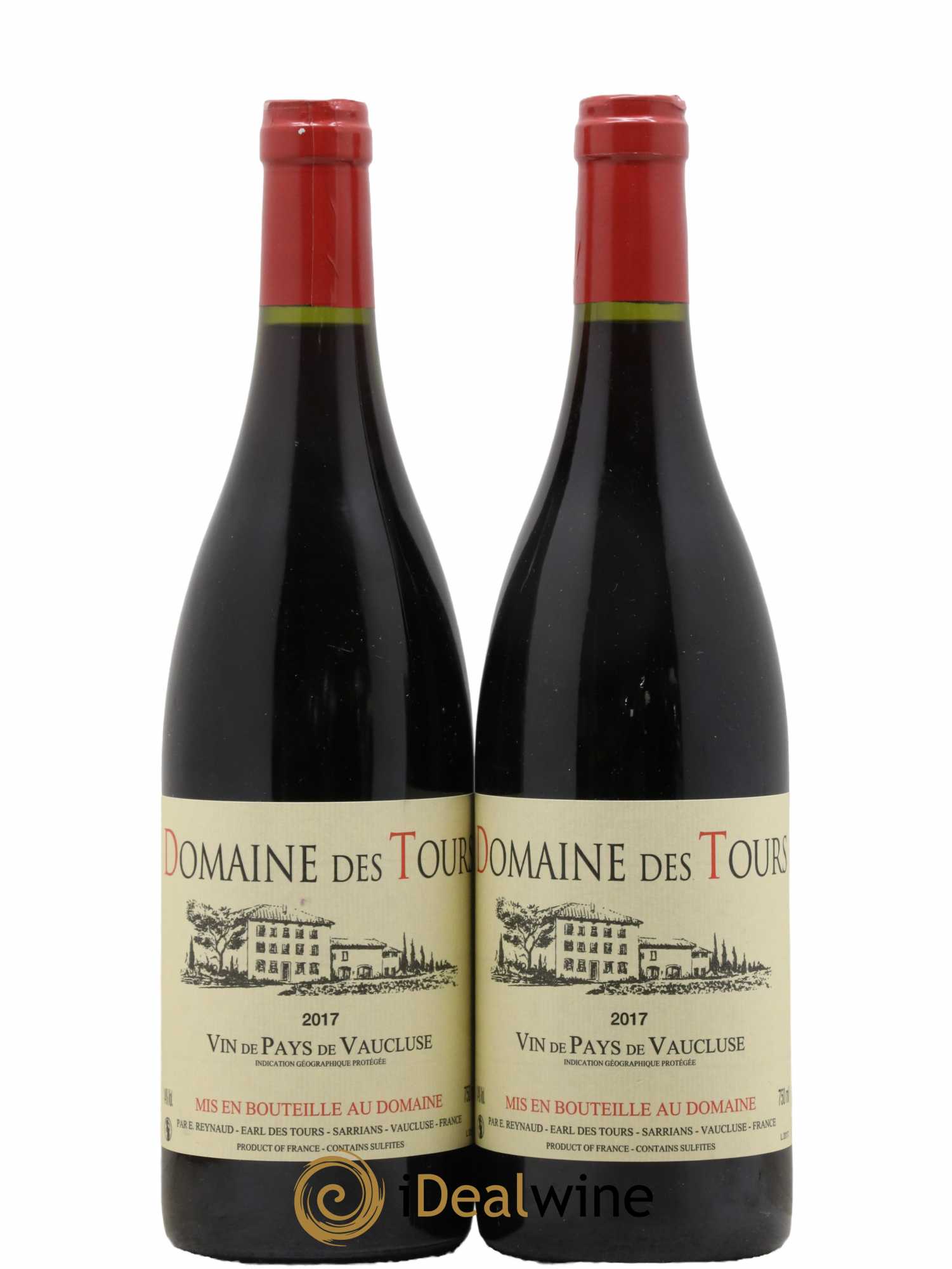 Vaucluse (Vin de Pays de Vaucluse) Domaine des Tours Emmanuel Reynaud 2017 - Lotto di 2 bottiglie - 0