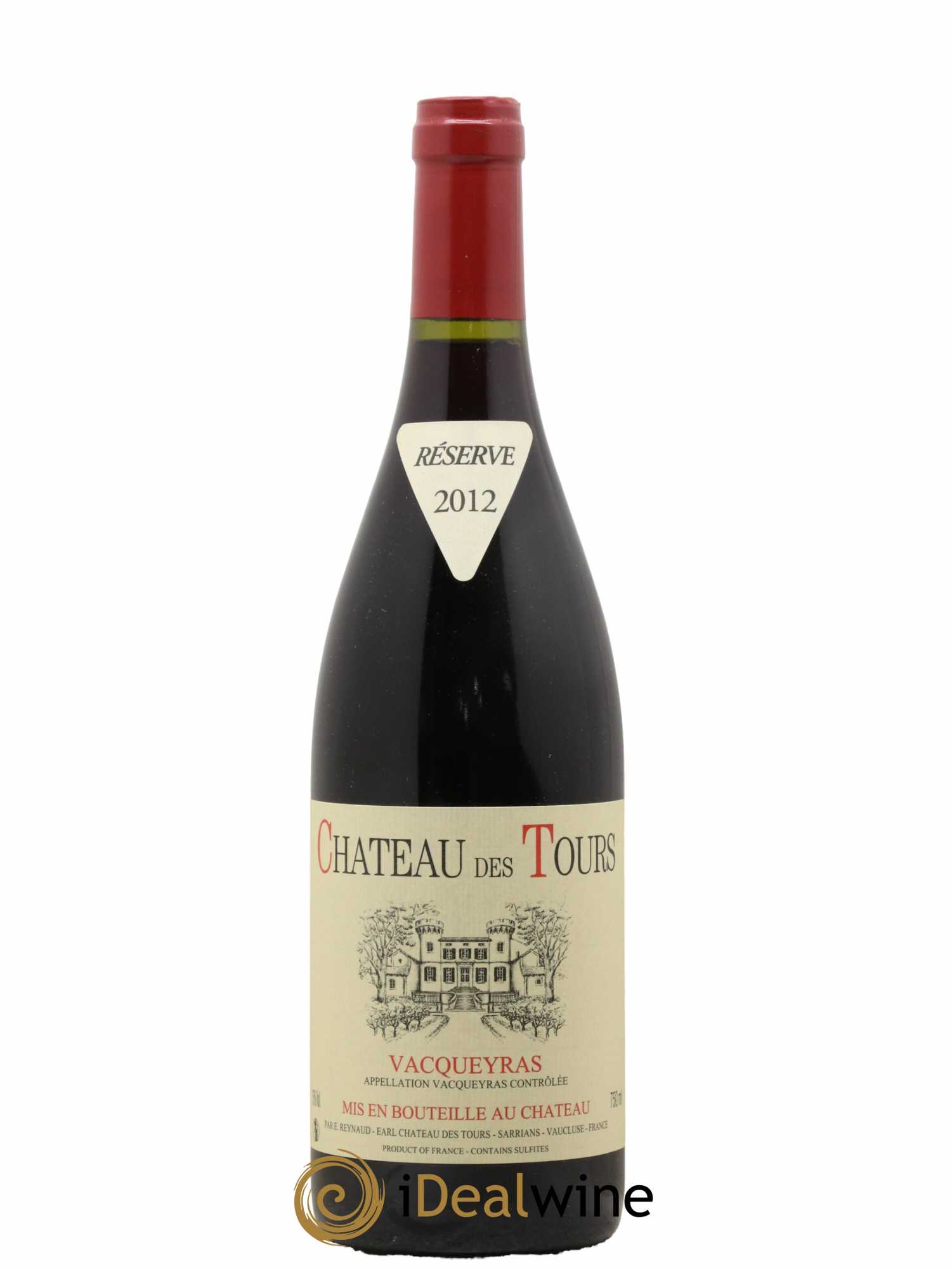 Vacqueyras Château des Tours Emmanuel Reynaud 2012 - Lot de 1 bouteille - 0