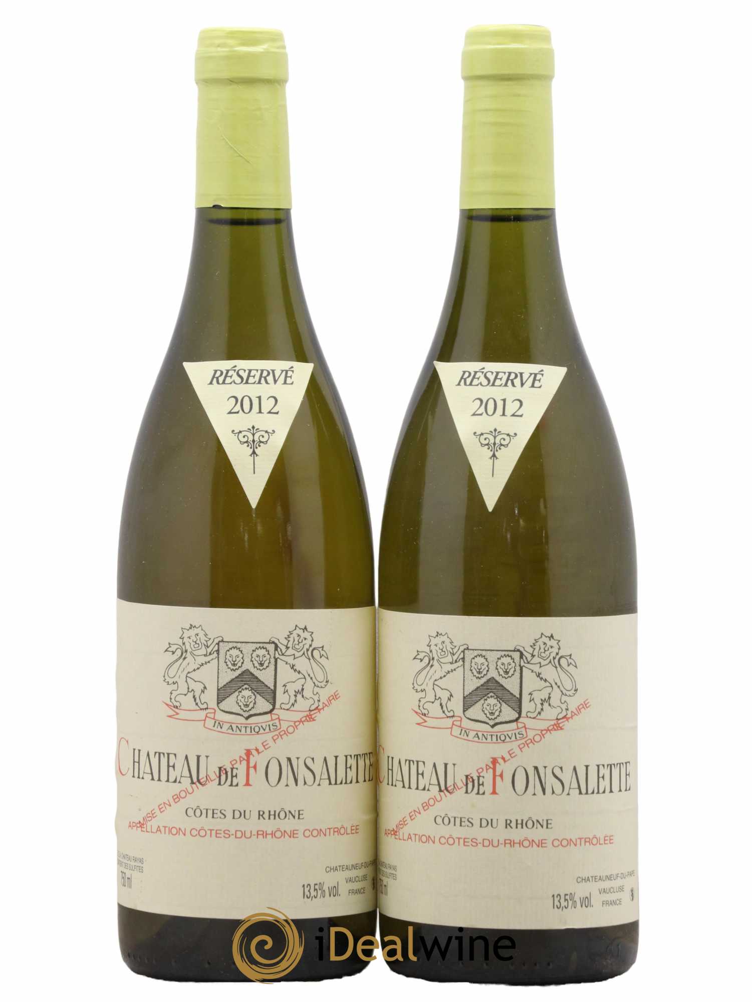 Côtes-du-Rhône Château de Fonsalette Emmanuel Reynaud 2012 - Lot de 2 bouteilles - 0