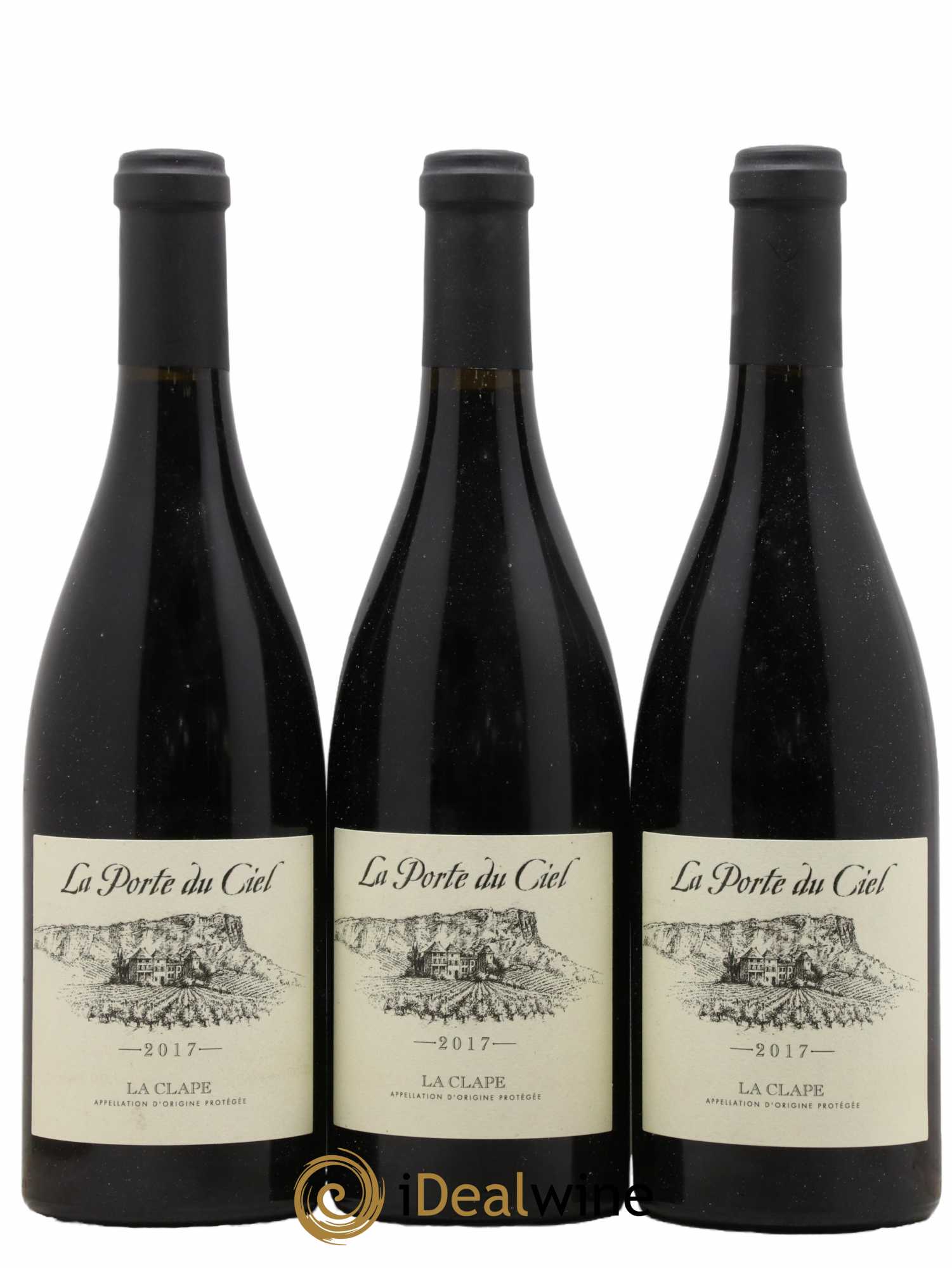 La Clape Château de La Négly La Porte du Ciel Jean Paux-Rosset 2017 - Lotto di 3 bottiglie - 0