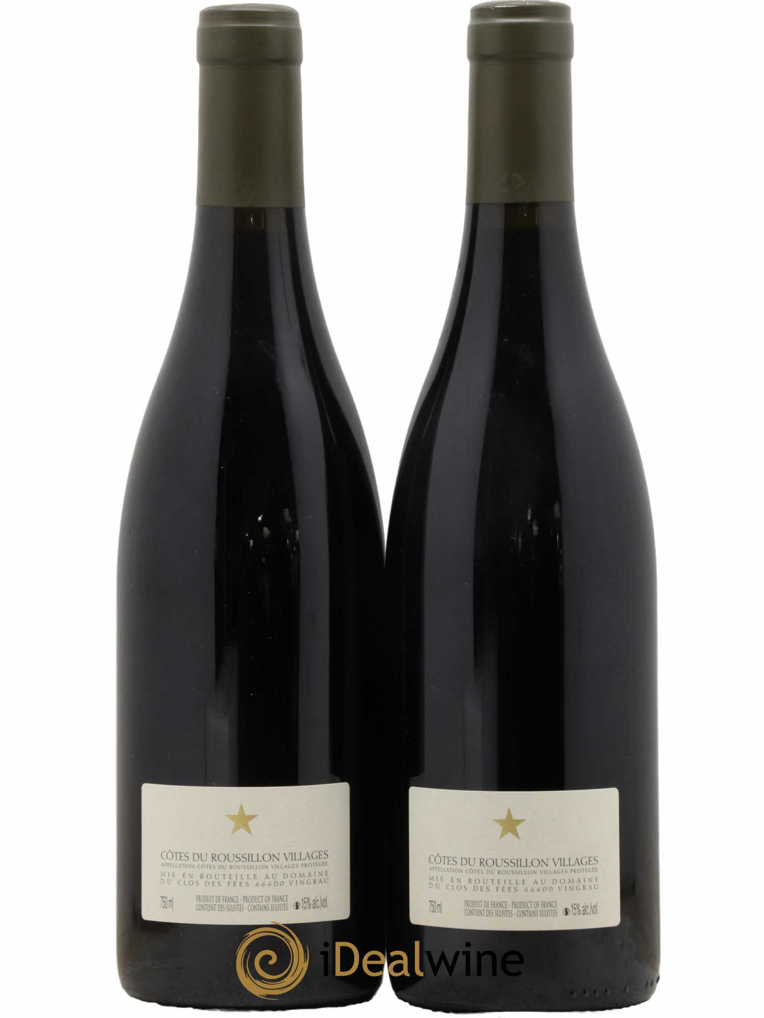 Côtes du Roussillon Villages Clos des Fées Hervé Bizeul 2015 - Posten von 2 Flaschen - 1