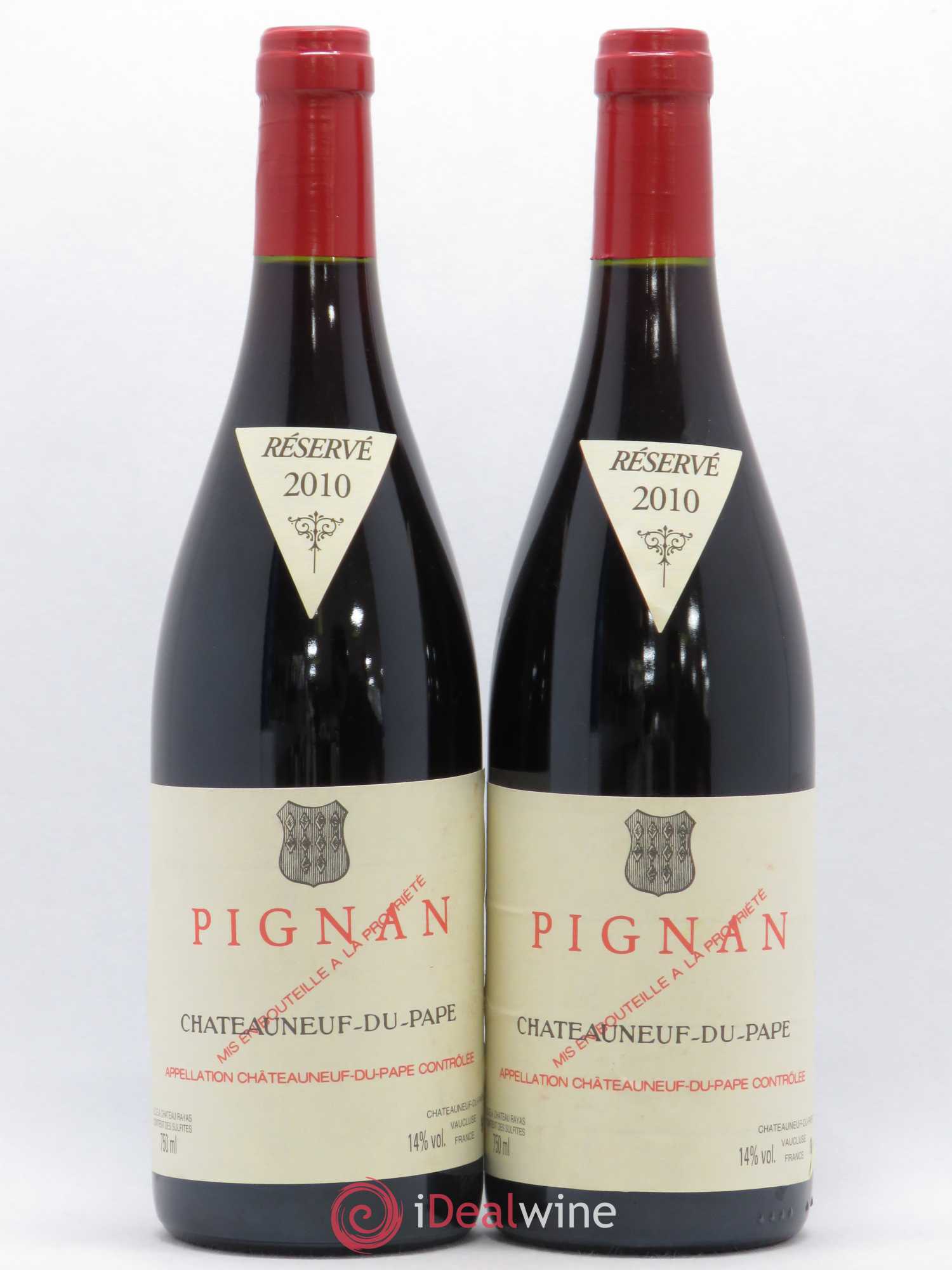 Châteauneuf-du-Pape Pignan Emmanuel Reynaud 2010 - Lot de 2 bouteilles - 0