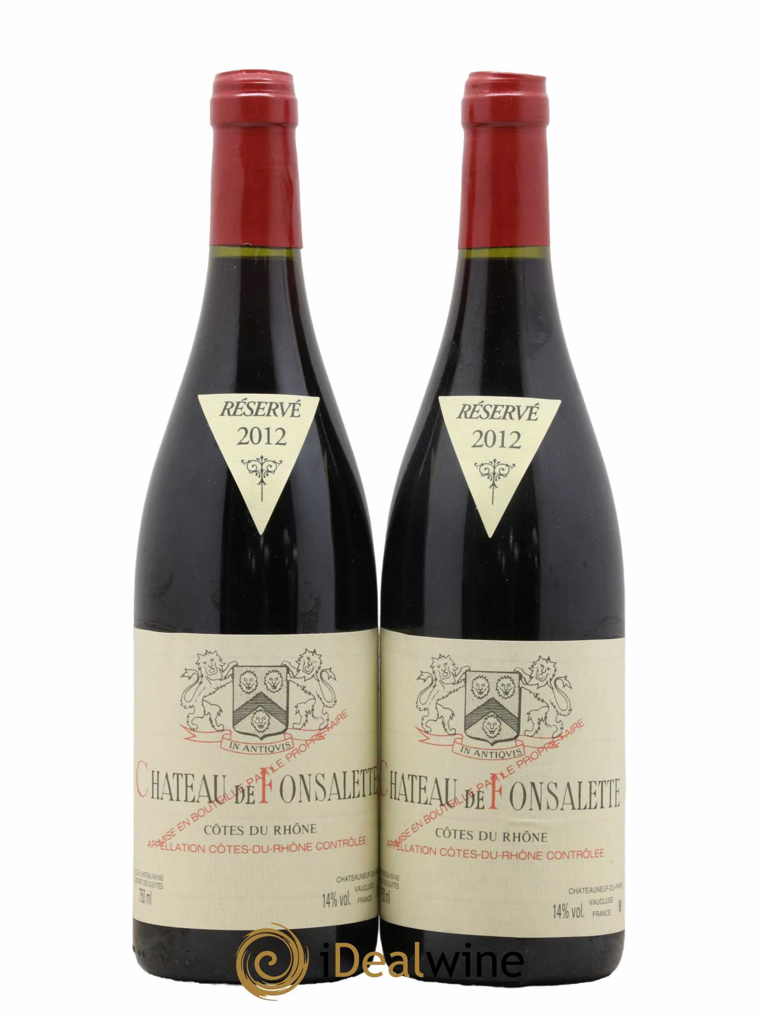 Côtes-du-Rhône Château de Fonsalette Emmanuel Reynaud 2012 - Lot de 2 bouteilles - 0