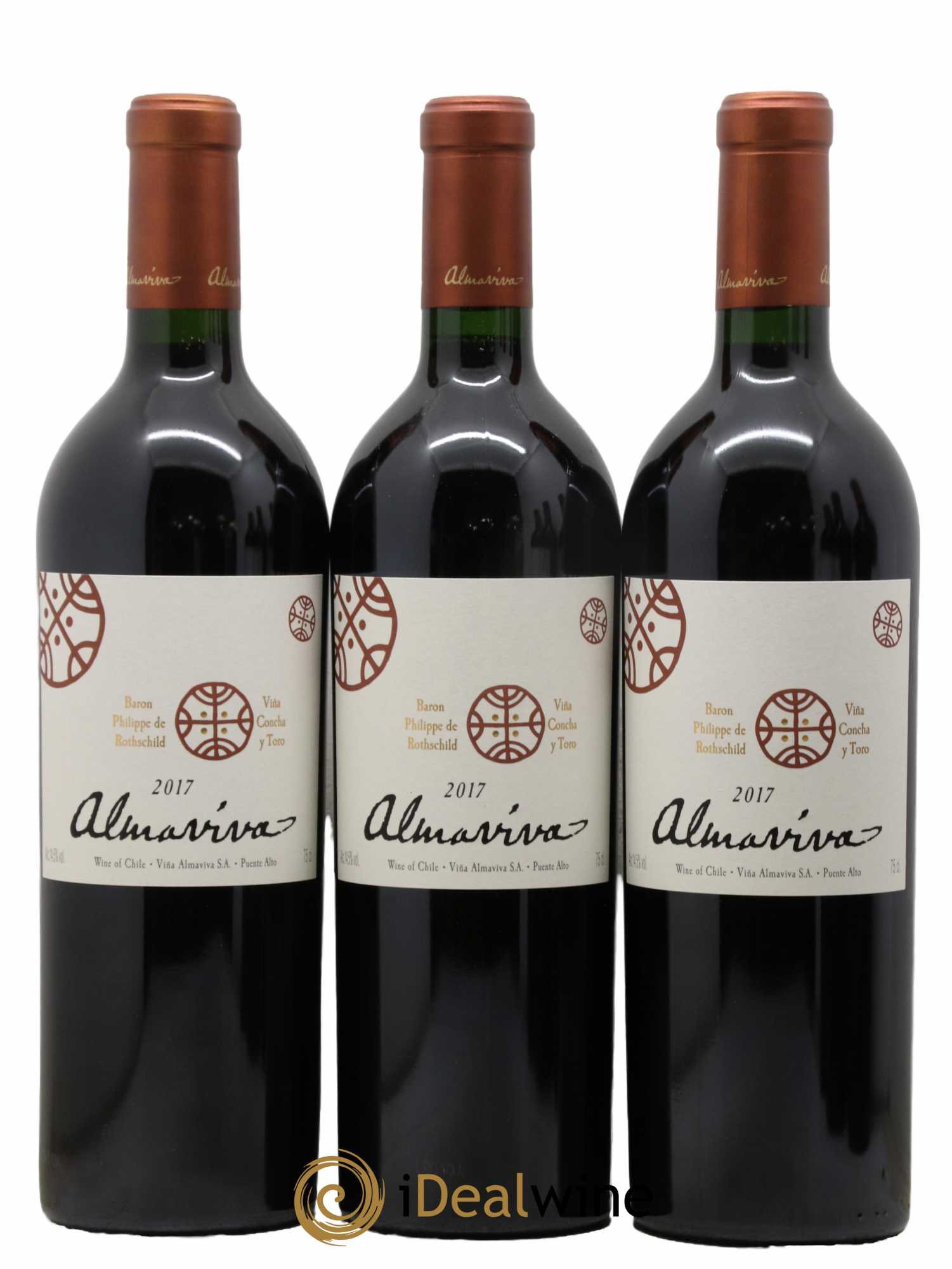 Chili Almaviva Baron P. de Rothschild Concha y Toro 2017 - Lot de 6 bouteilles - 1