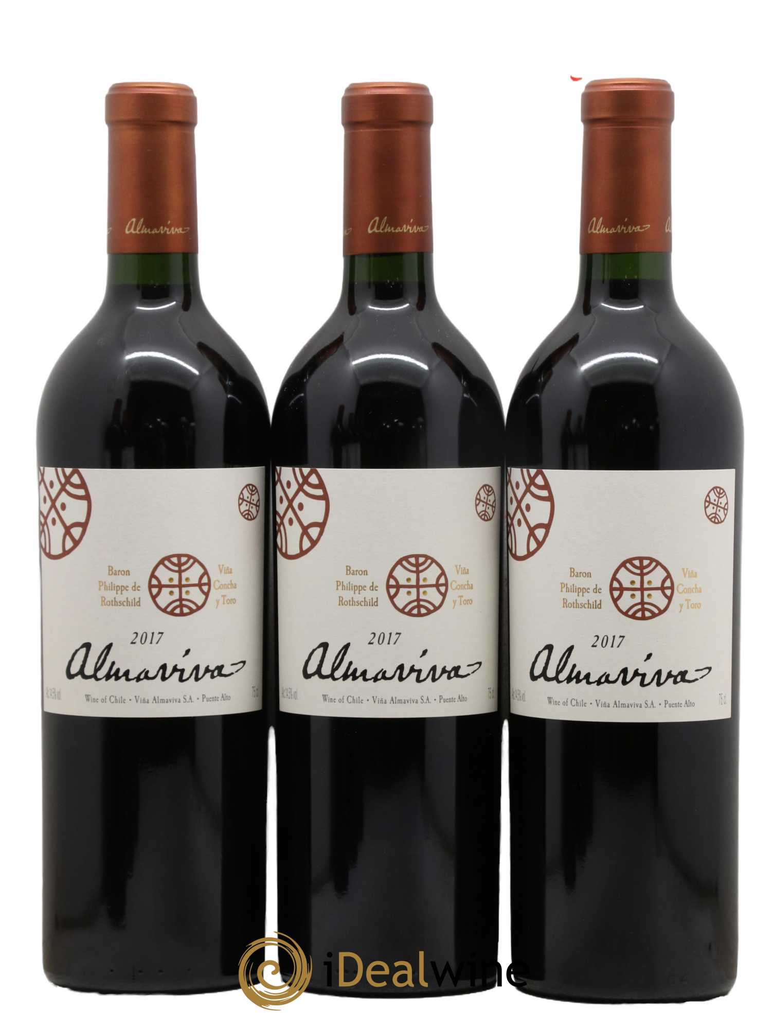 Chili Almaviva Baron P. de Rothschild Concha y Toro 2017 - Lot de 6 bouteilles - 2